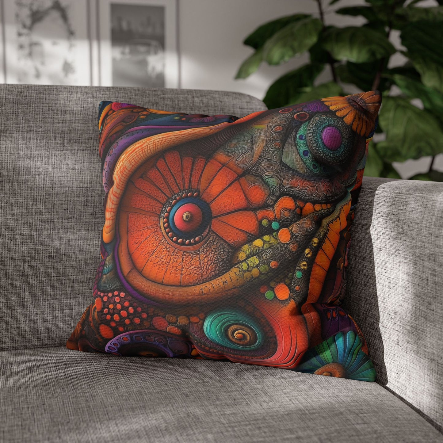 Psychedelic Fusion- Square Polyester Pillowcase