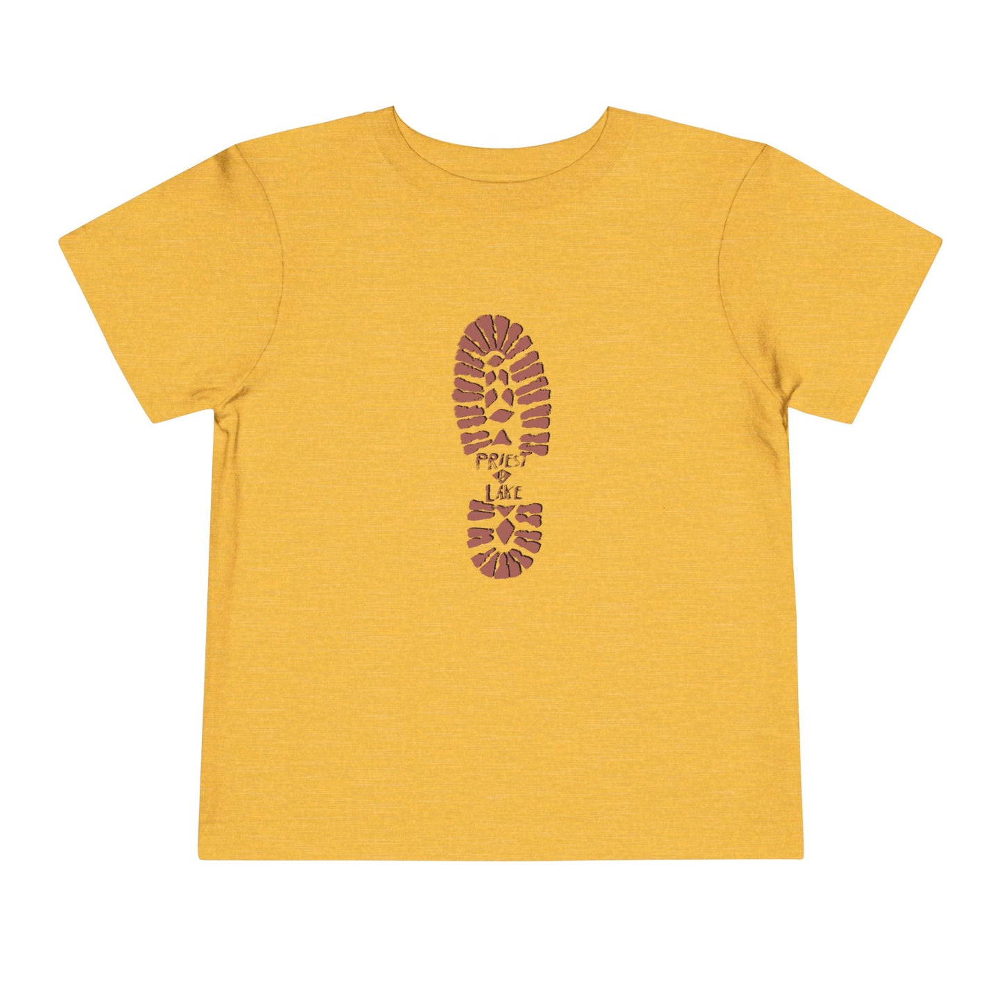 Priest Lake Boot Print Toddler Short Sleeve Tee