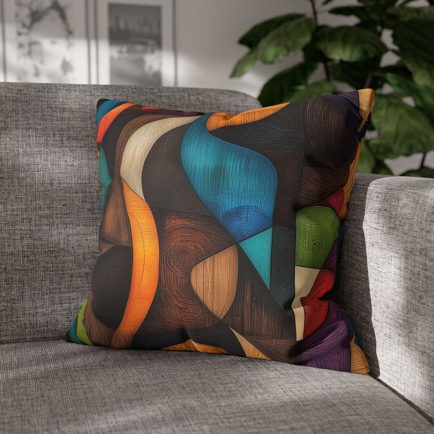 Chromatic Harmony - Square Polyester Pillowcase