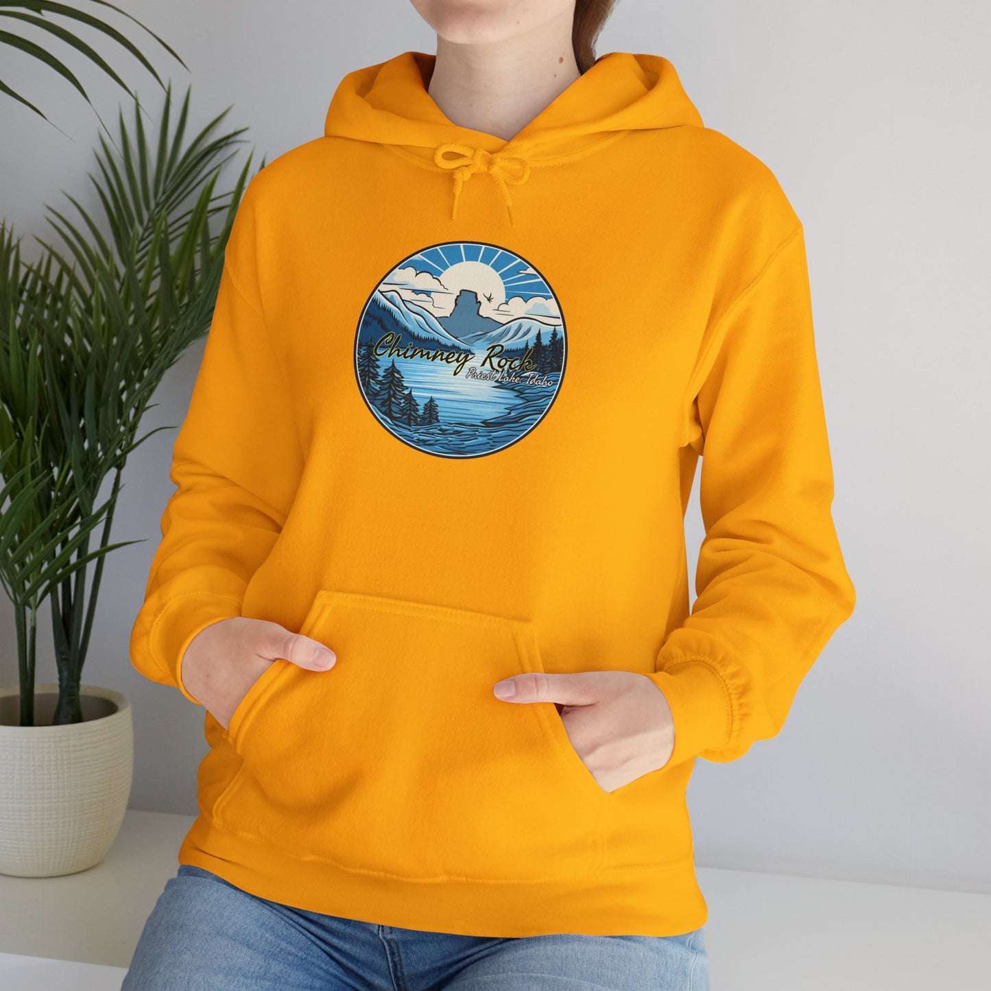 Blue Chimney Rock Hoodie