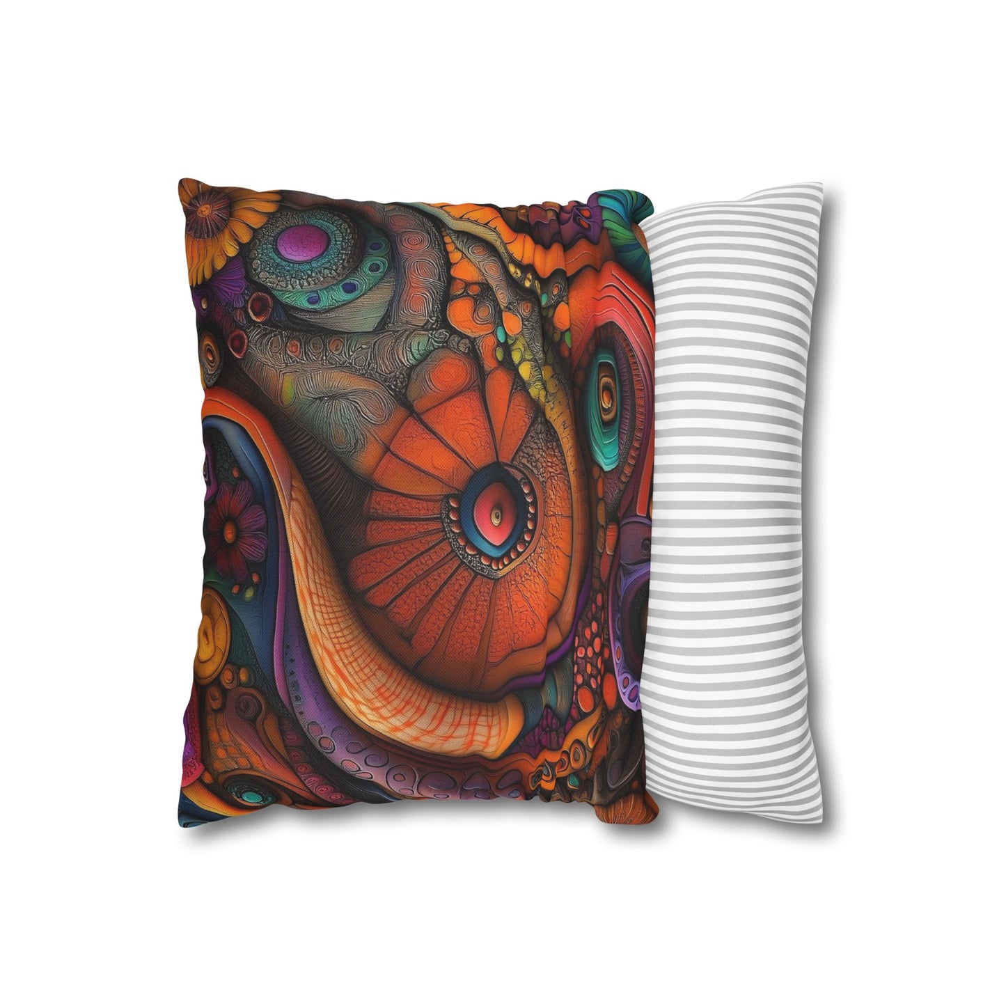 Psychedelic Fusion- Square Polyester Pillowcase