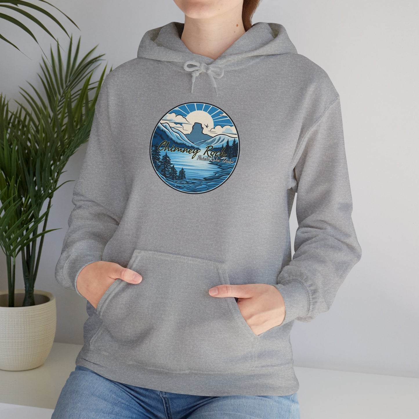 Blue Chimney Rock Hoodie