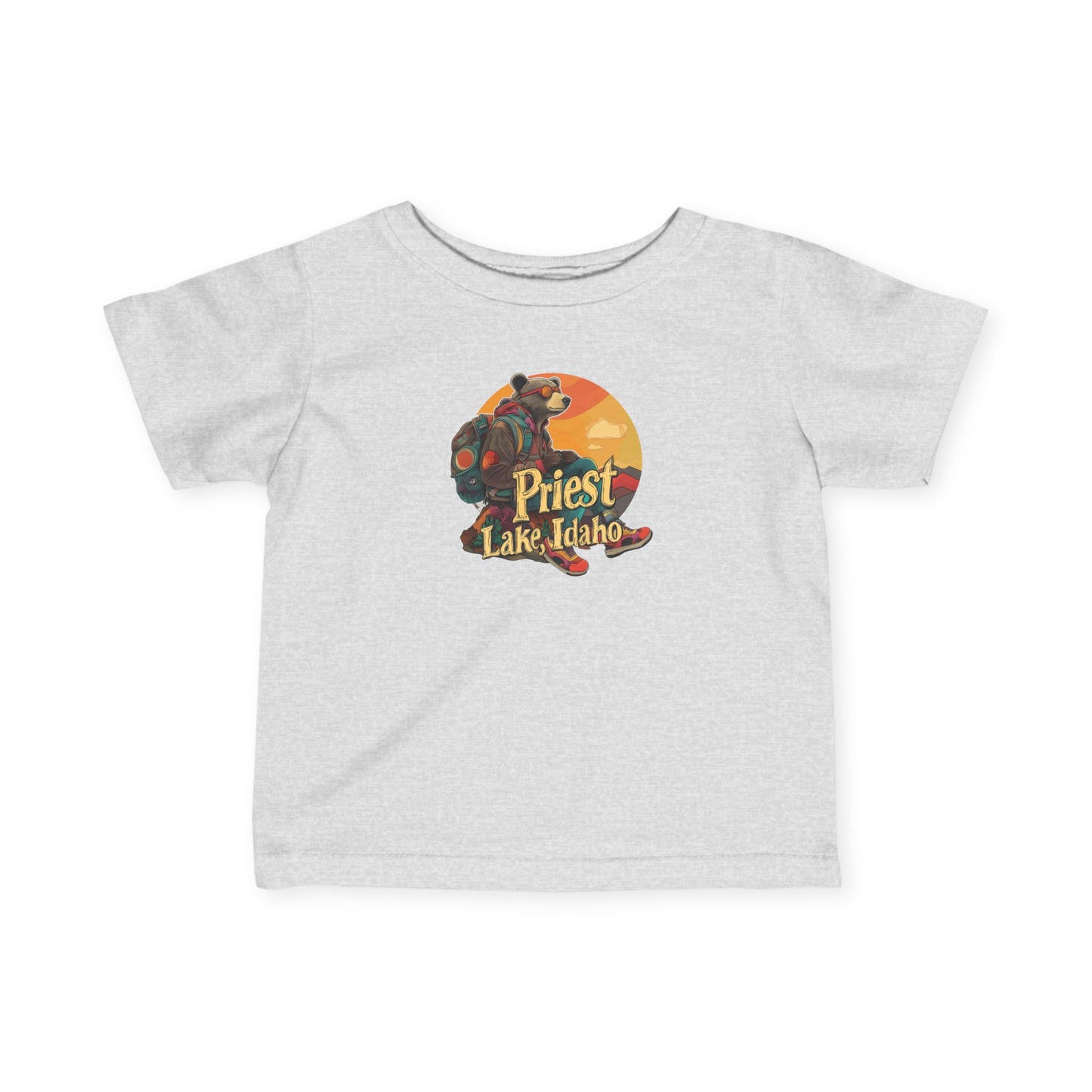 Priest Lake Hiker Bear Infant Jersey Tee
