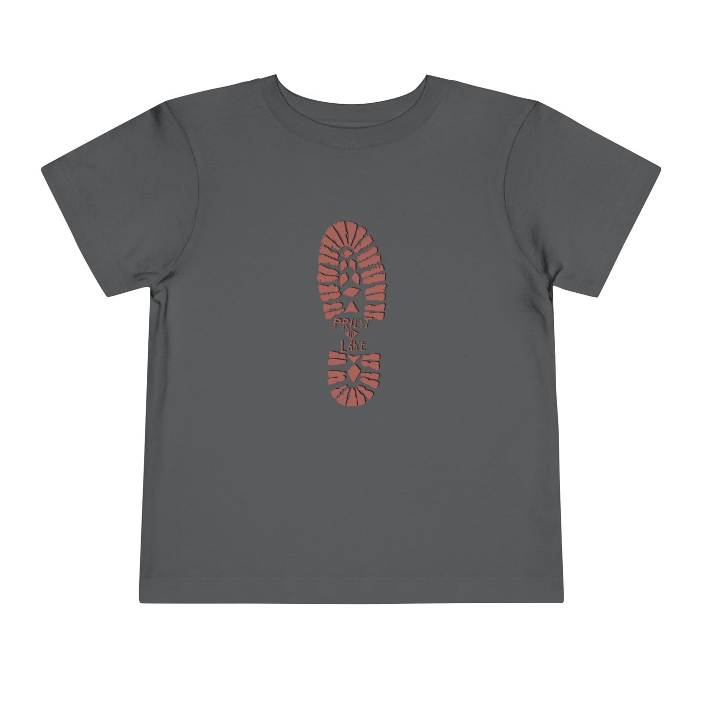 Priest Lake Boot Print Toddler Short Sleeve Tee