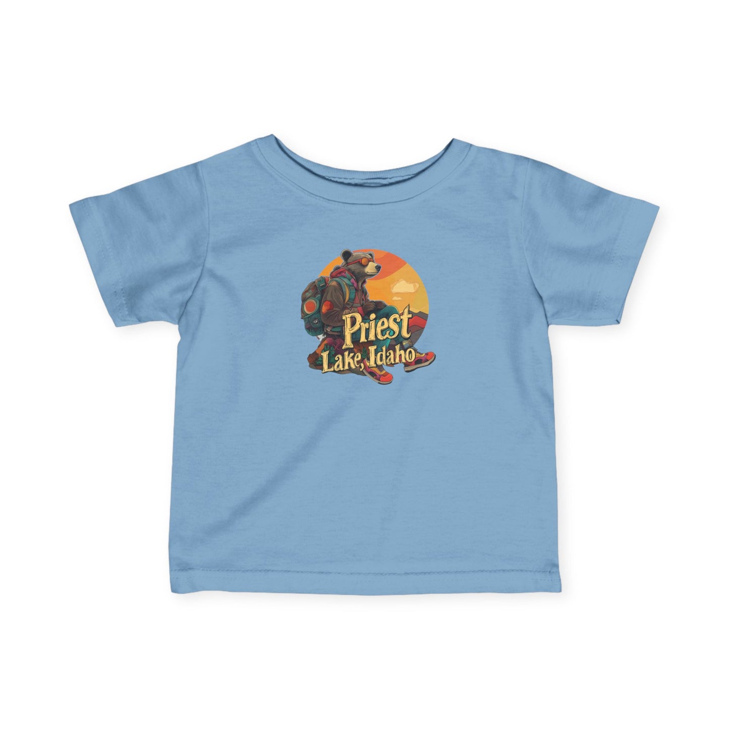 Priest Lake Hiker Bear Infant Jersey Tee
