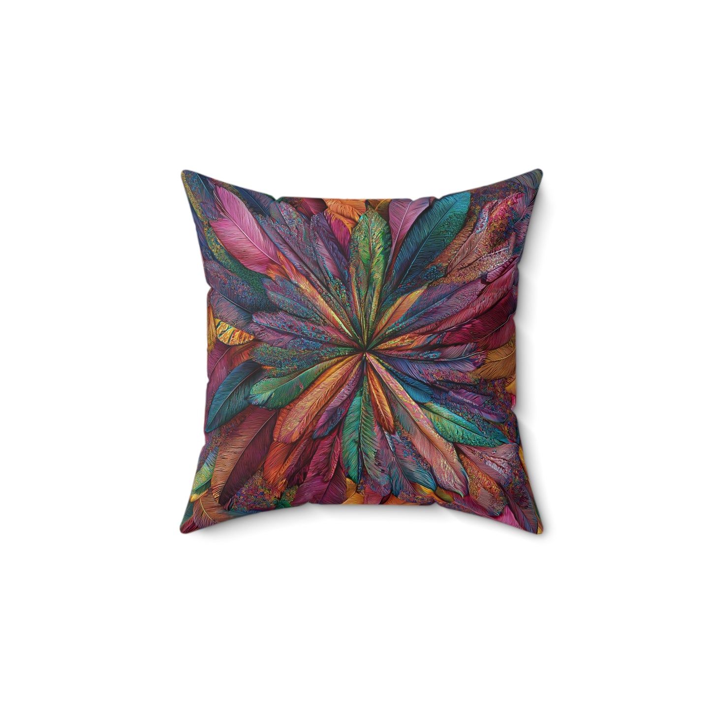 Hummingbird Feather Polyester Pillow