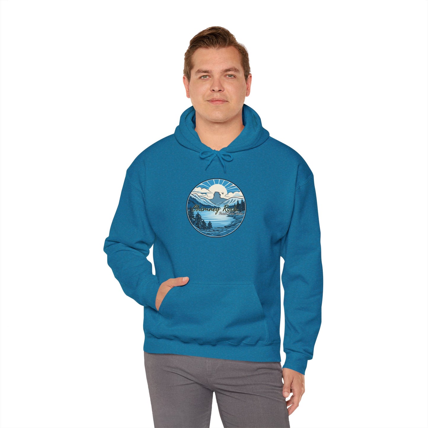 Blue Chimney Rock Hoodie
