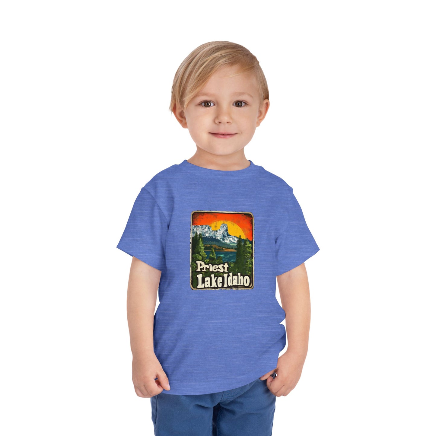 Priest Lake Iconic Chimney Rock Toddler Short Sleeve Tee