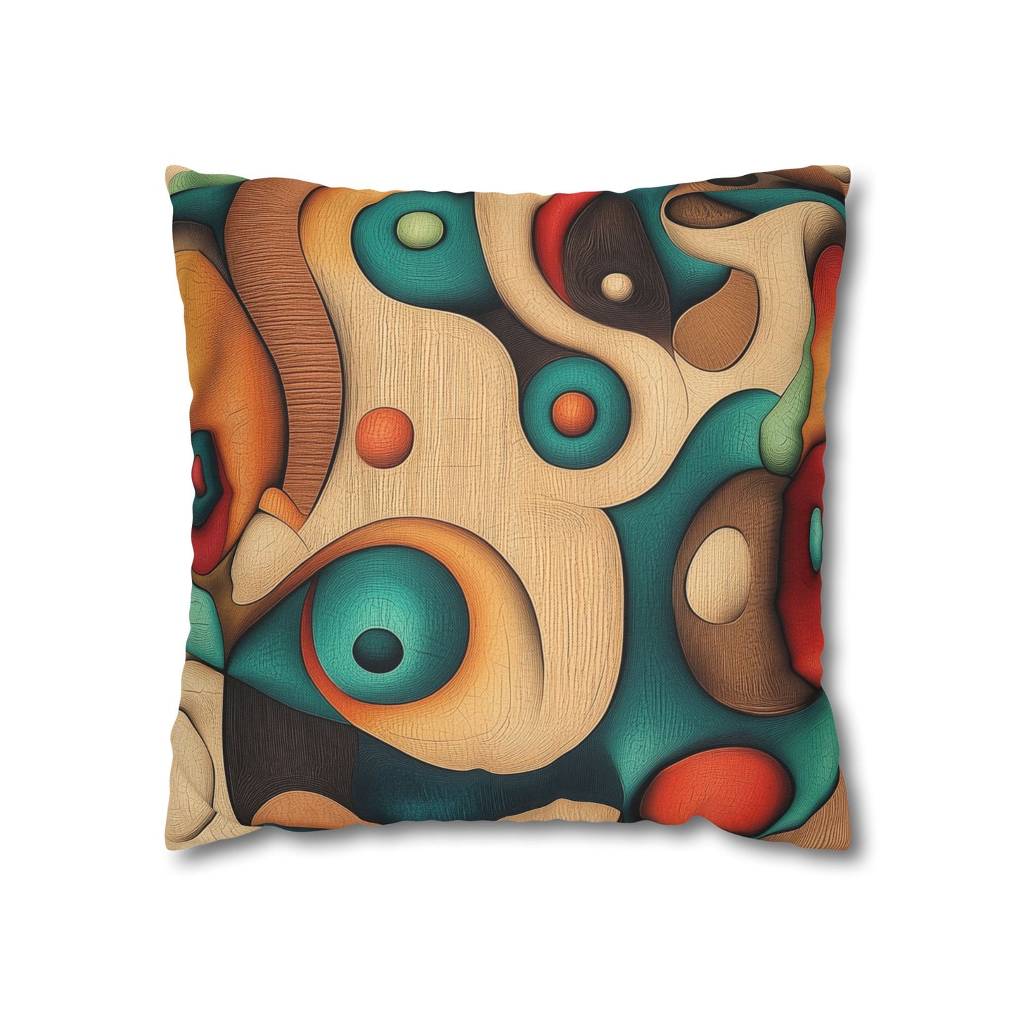Organic Fusion - Square Polyester Pillowcase