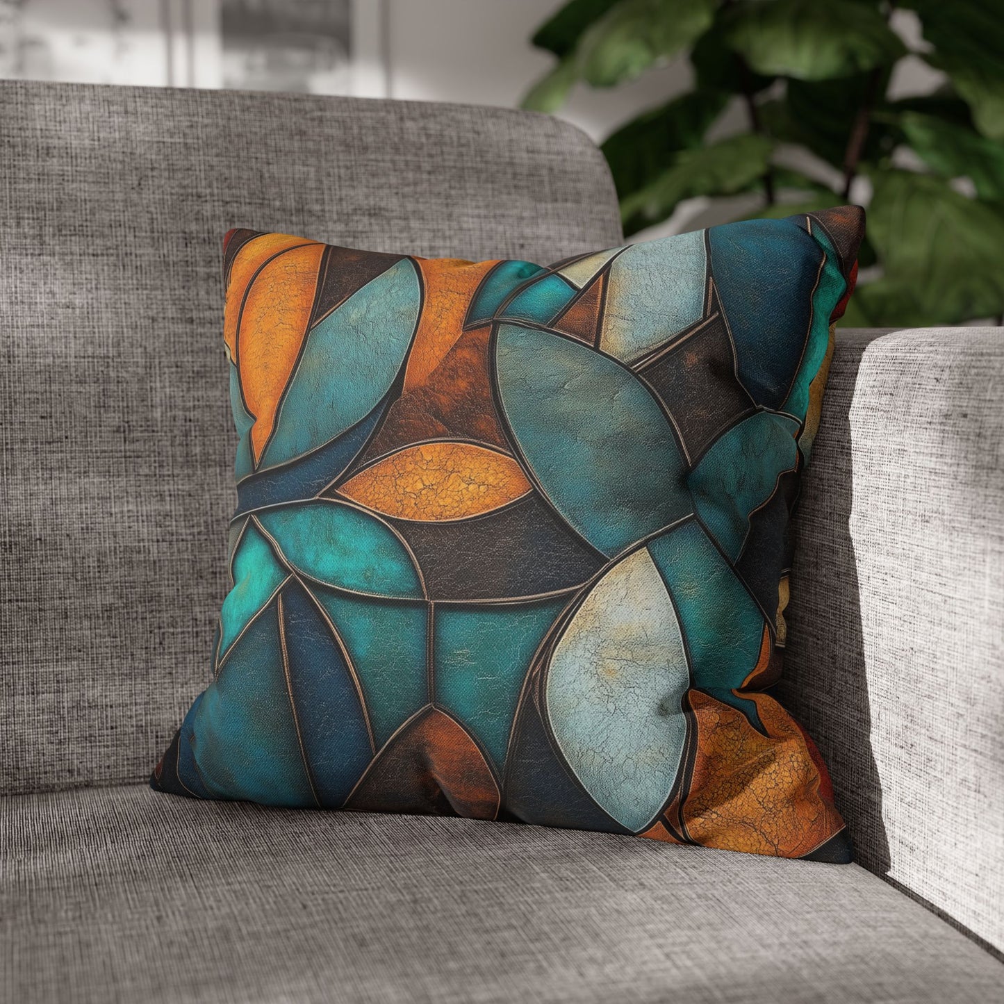 Mosaic Dreams - Square Polyester Pillowcase