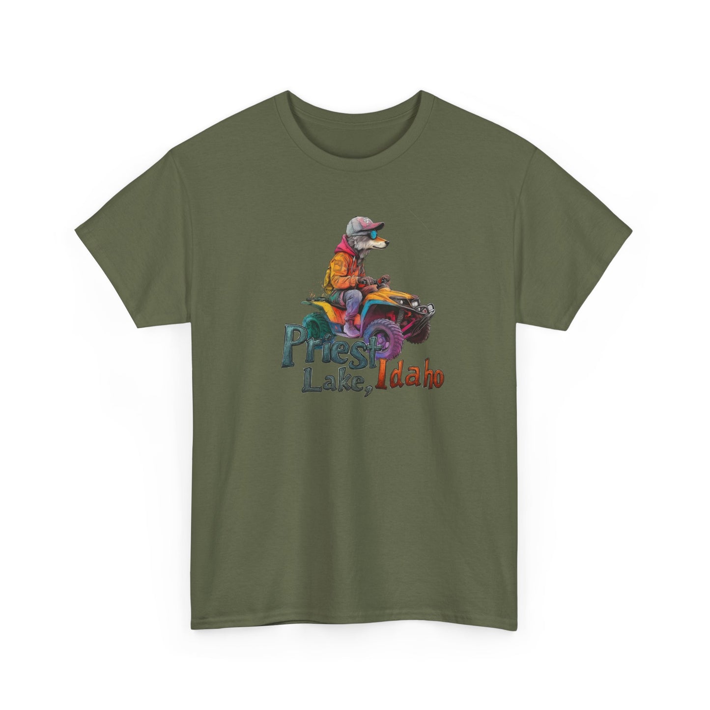 Priest Lake Wolf Quad 1 T-shirt