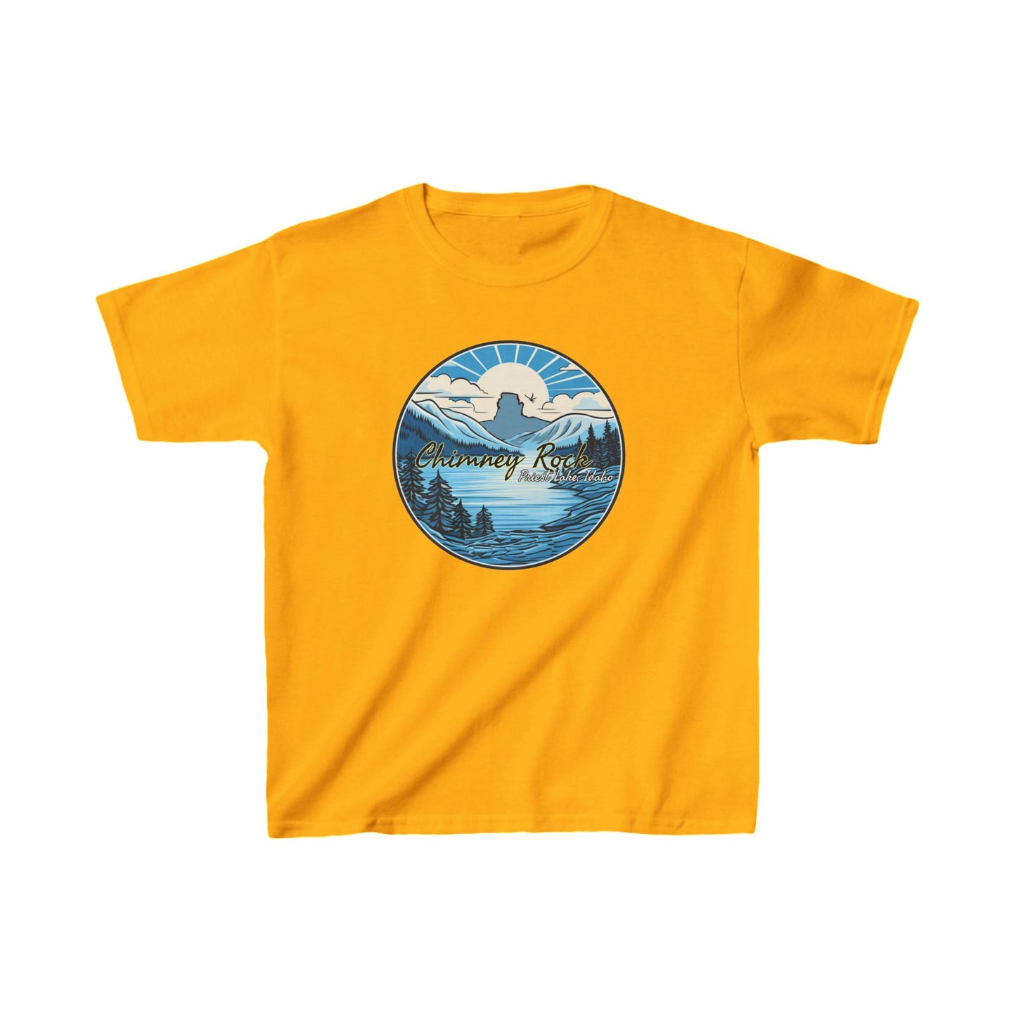 Blue Chimney Rock Kids Heavy Cotton™ Tee