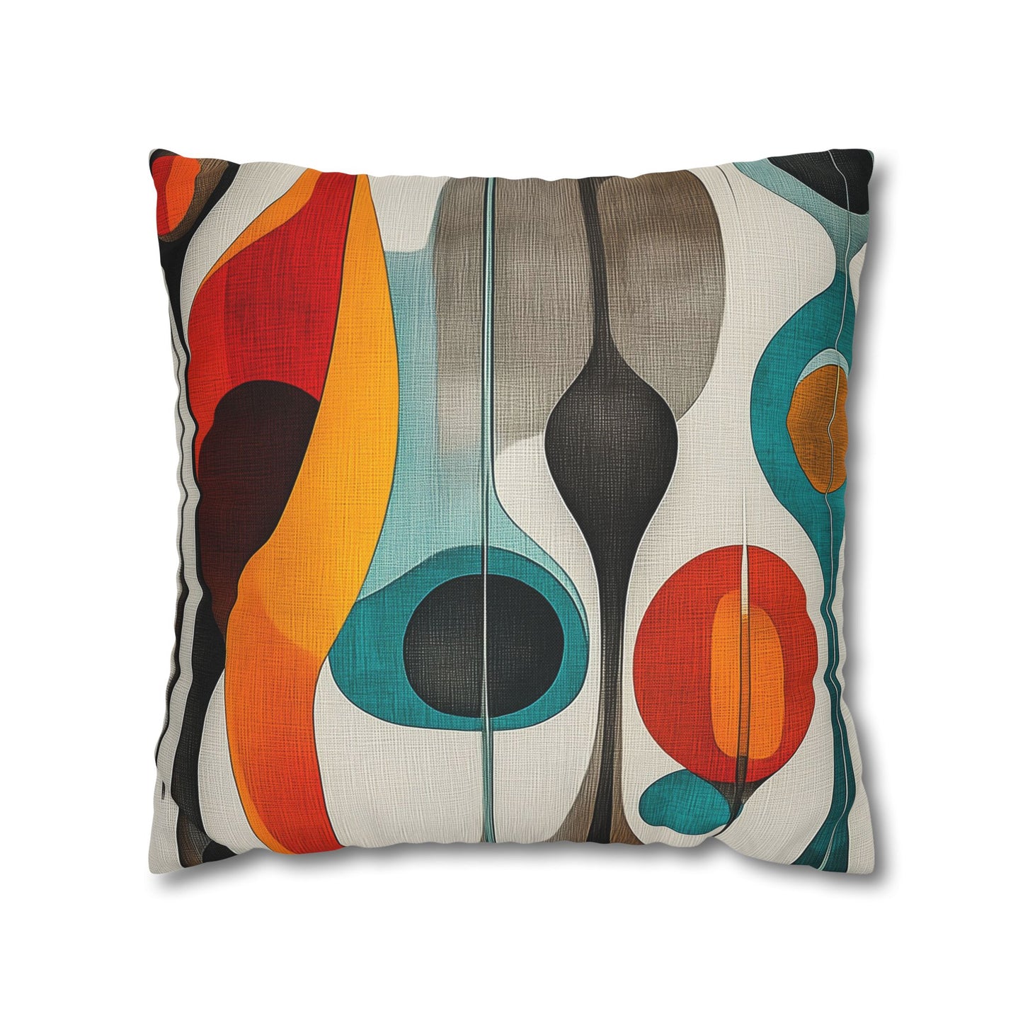 Mid-Century Dreams - Square Polyester Pillowcase