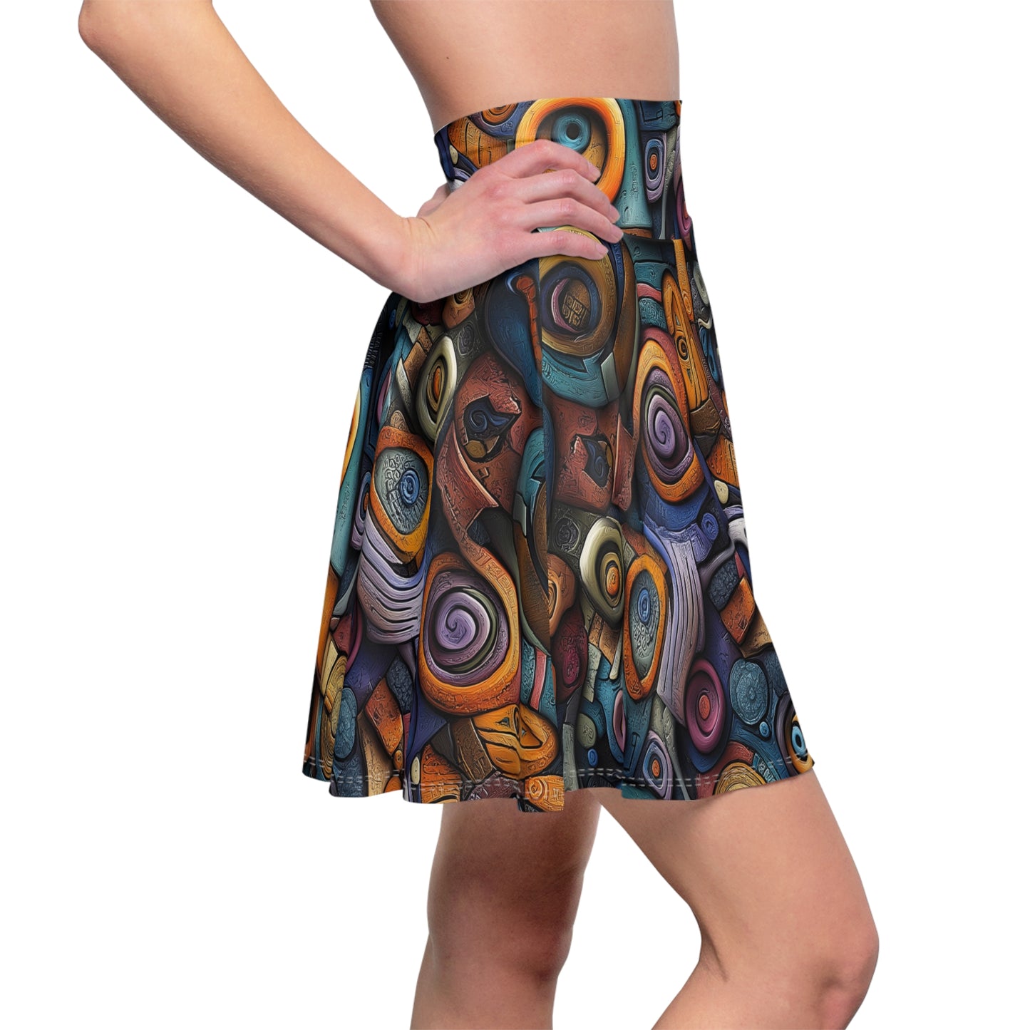 Chromatic Gears Skater Skirt