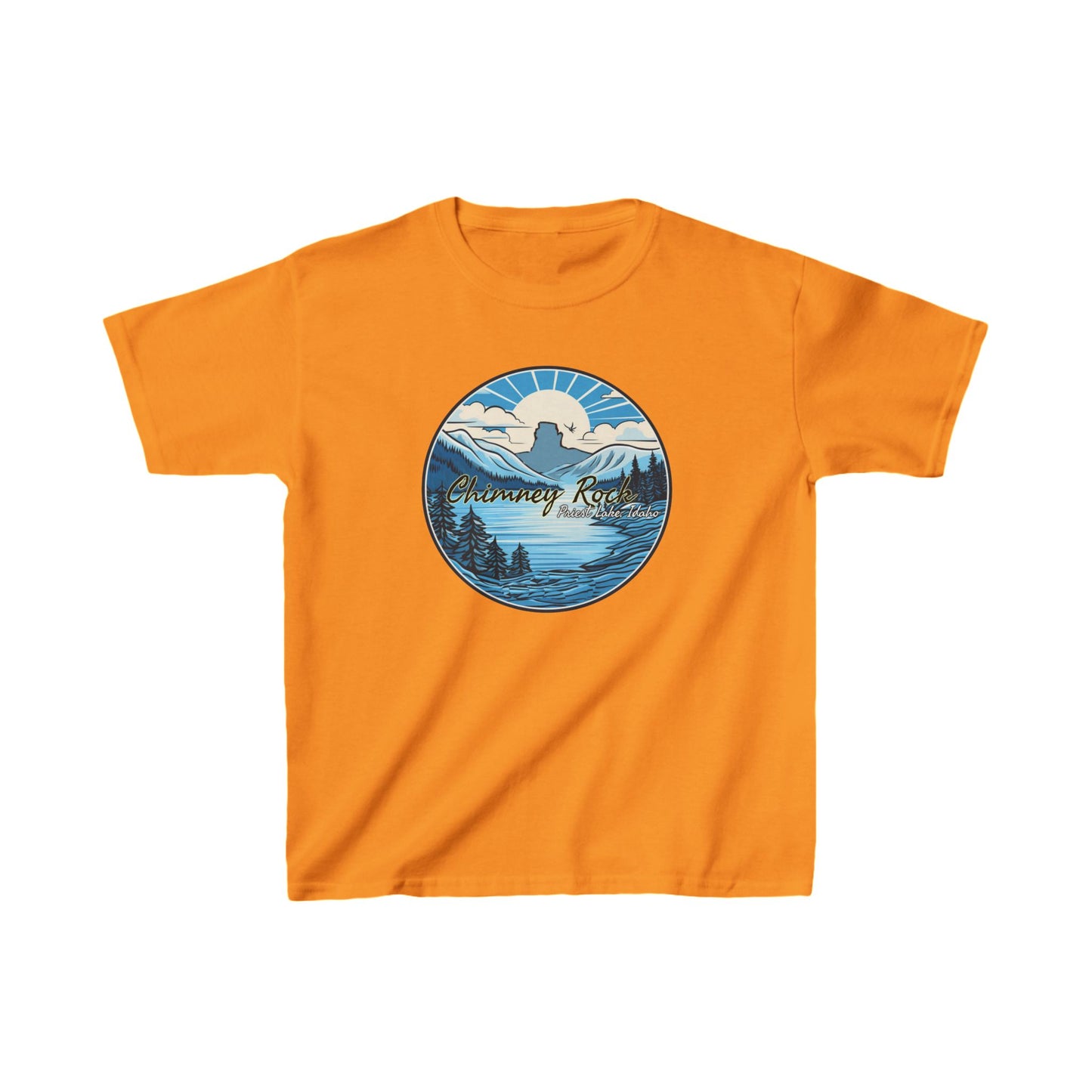 Blue Chimney Rock Kids Heavy Cotton™ Tee