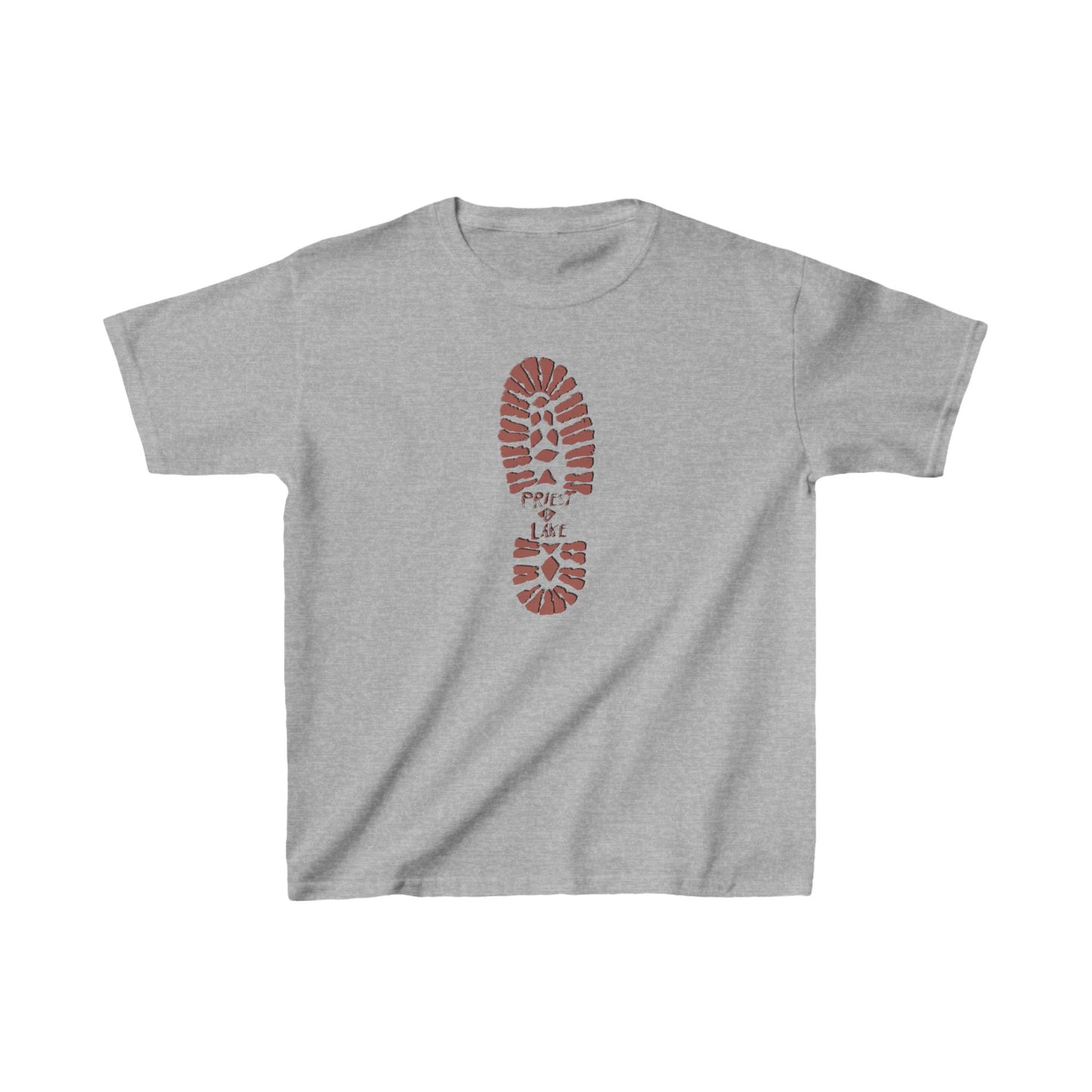 Priest Lake Boot Print Kids Heavy Cotton™ Tee