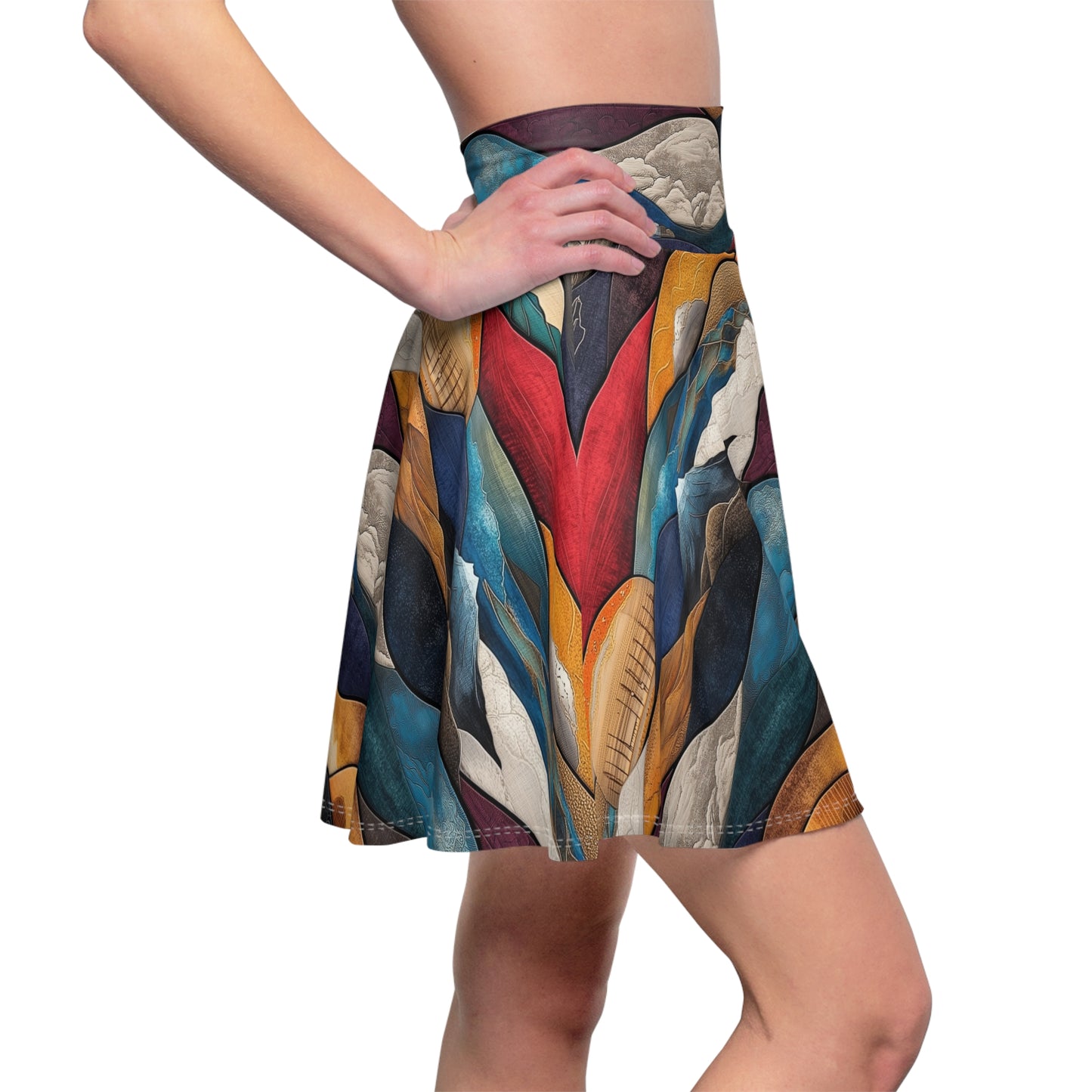 Undulating Horizons Skater Skirt