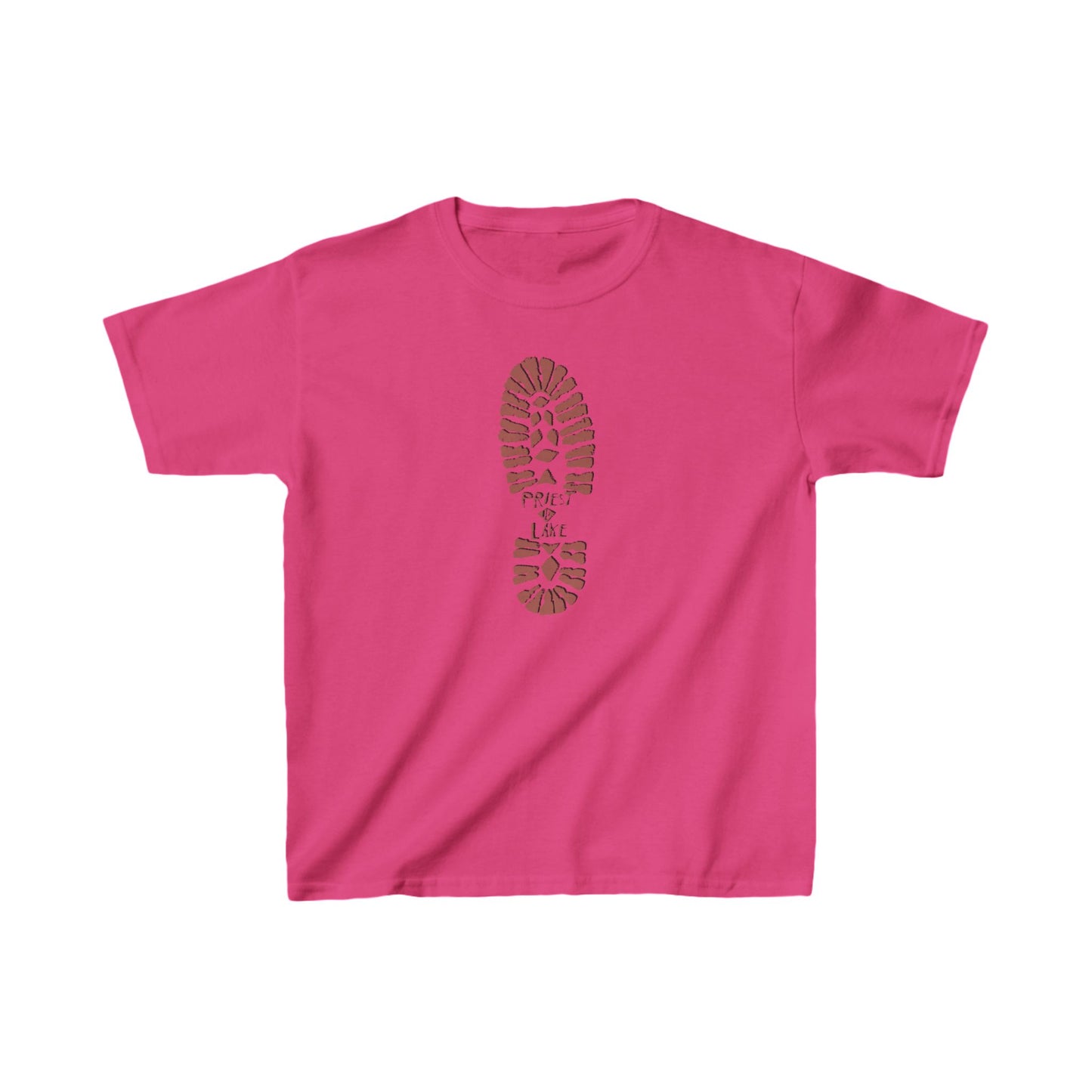Priest Lake Boot Print Kids Heavy Cotton™ Tee