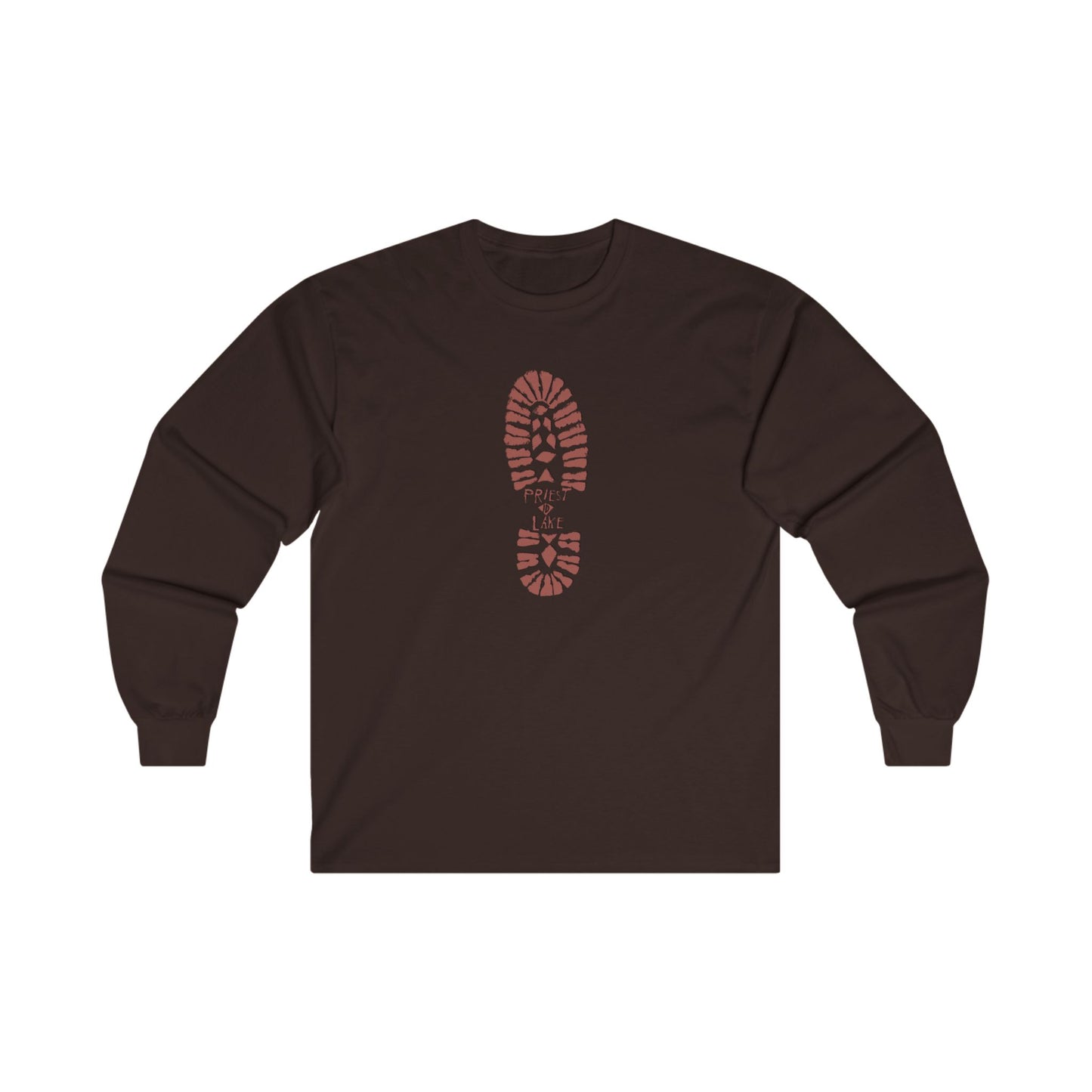 Priest Lake Boot Print - Unisex Ultra Cotton Long Sleeve Tee
