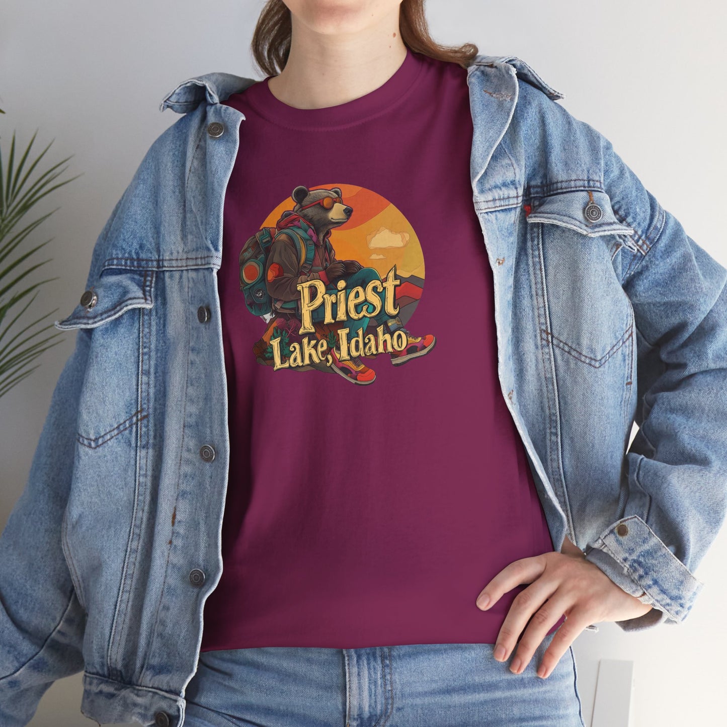 Priest Lake Hiker Bear 1 T-shirt