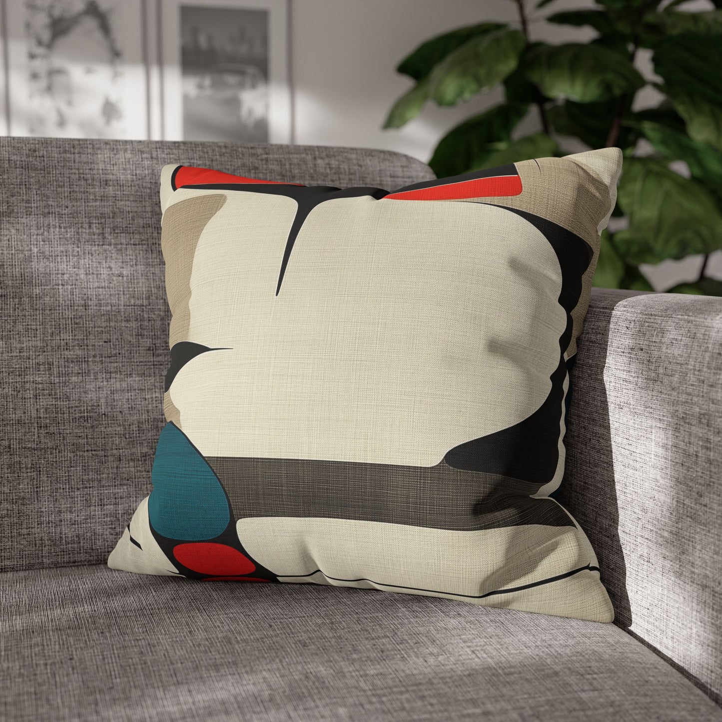 Organic Harmony - Square Polyester Pillowcase