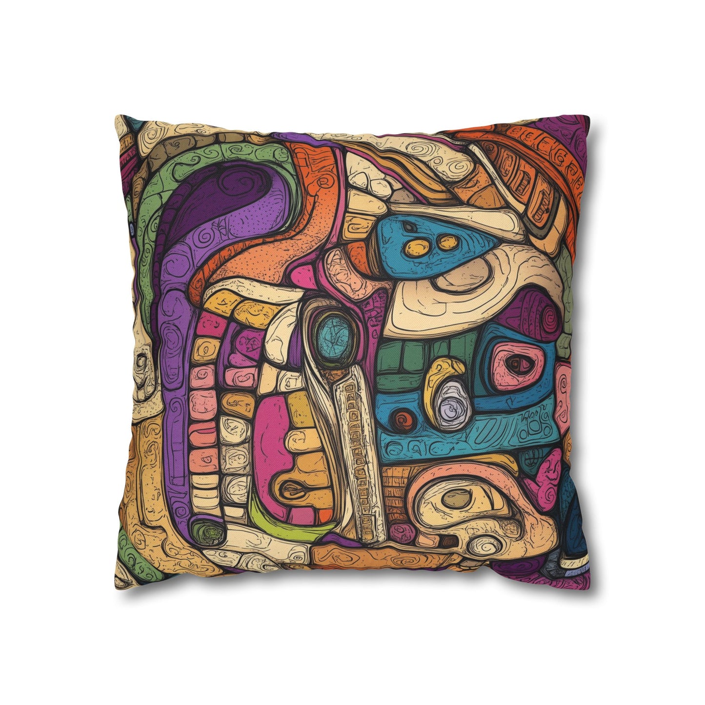 Chromatic Dreams- Square Polyester Pillowcase