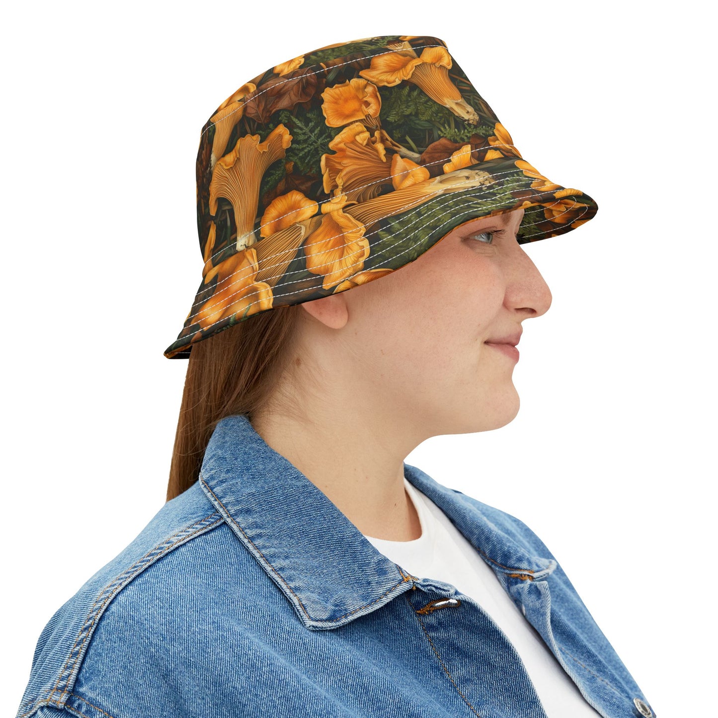 Chanterelles Forest Floor Bucket Hat