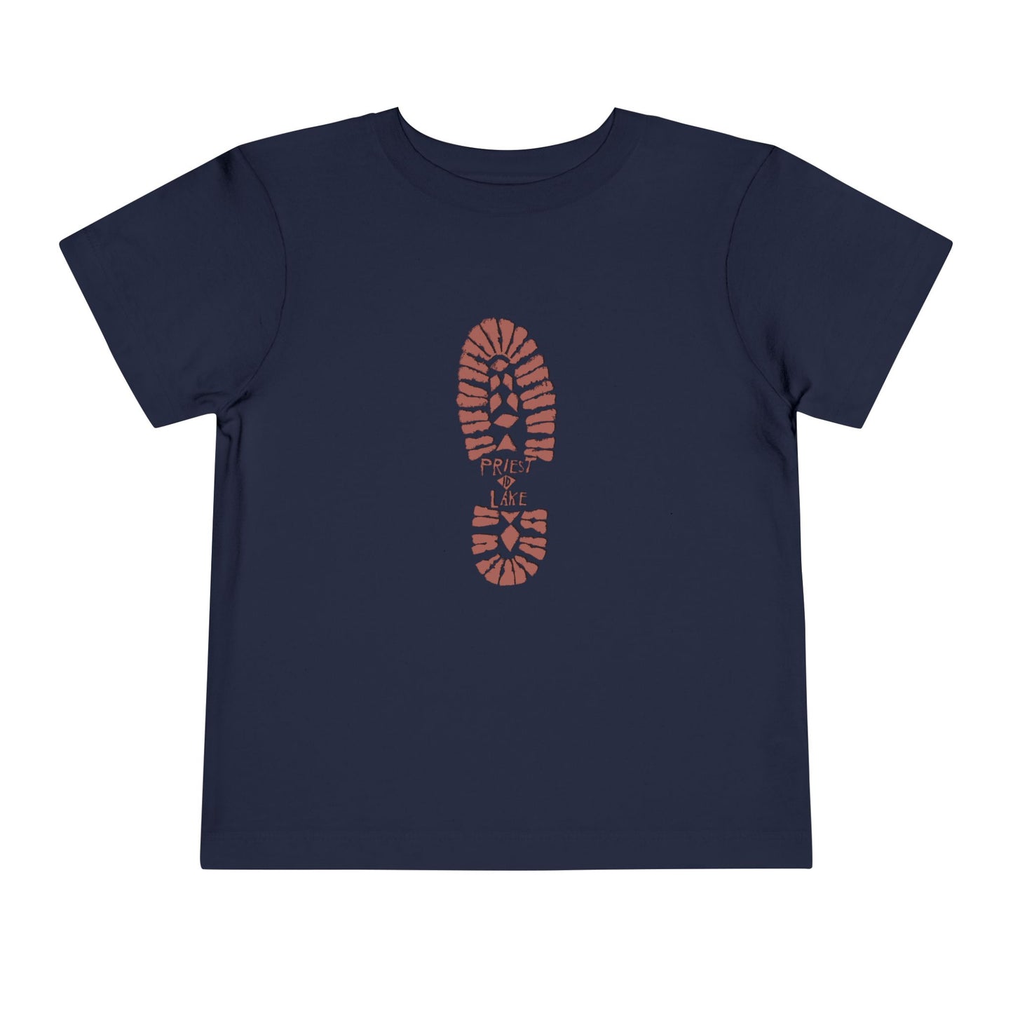 Priest Lake Boot Print Toddler Short Sleeve Tee