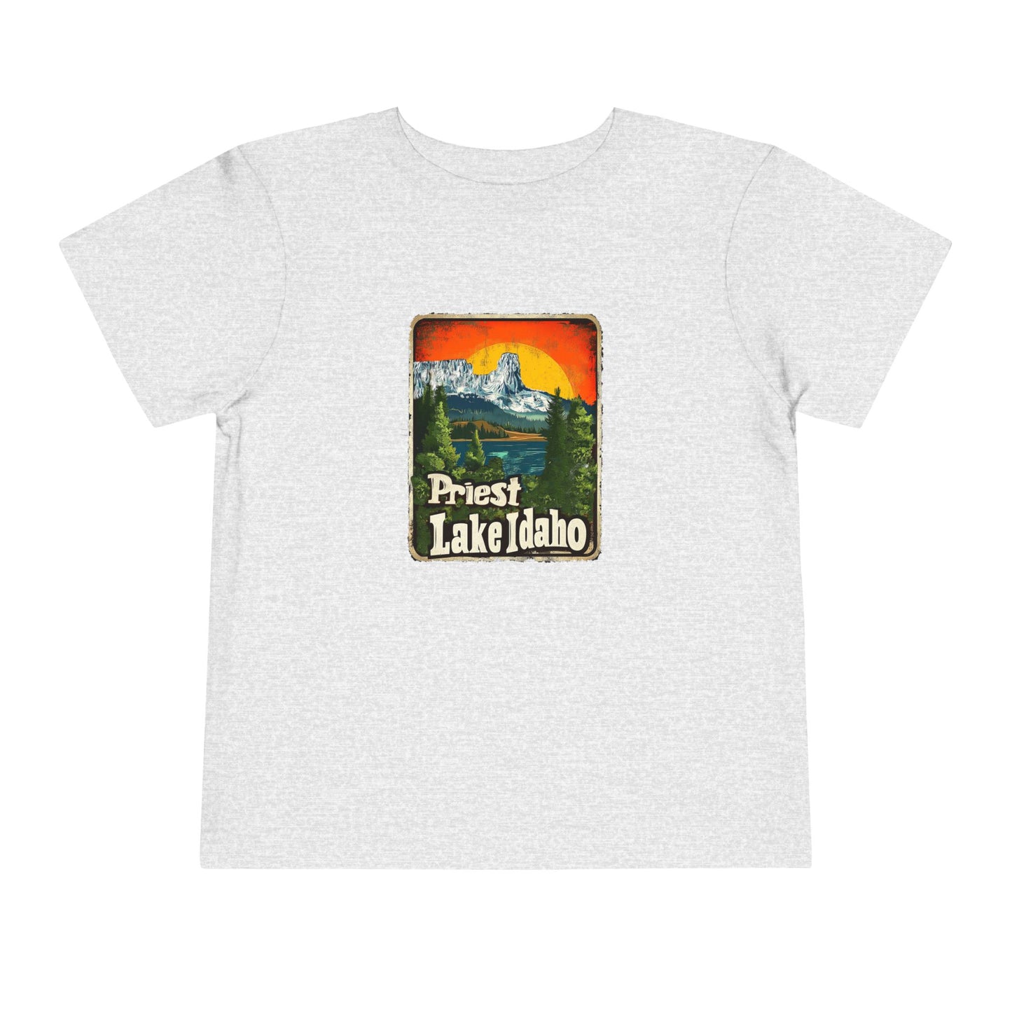 Priest Lake Iconic Chimney Rock Toddler Short Sleeve Tee