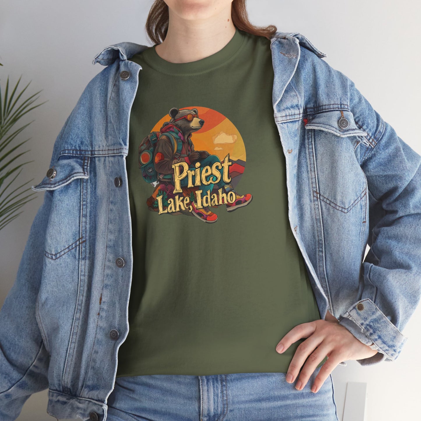 Priest Lake Hiker Bear 1 T-shirt