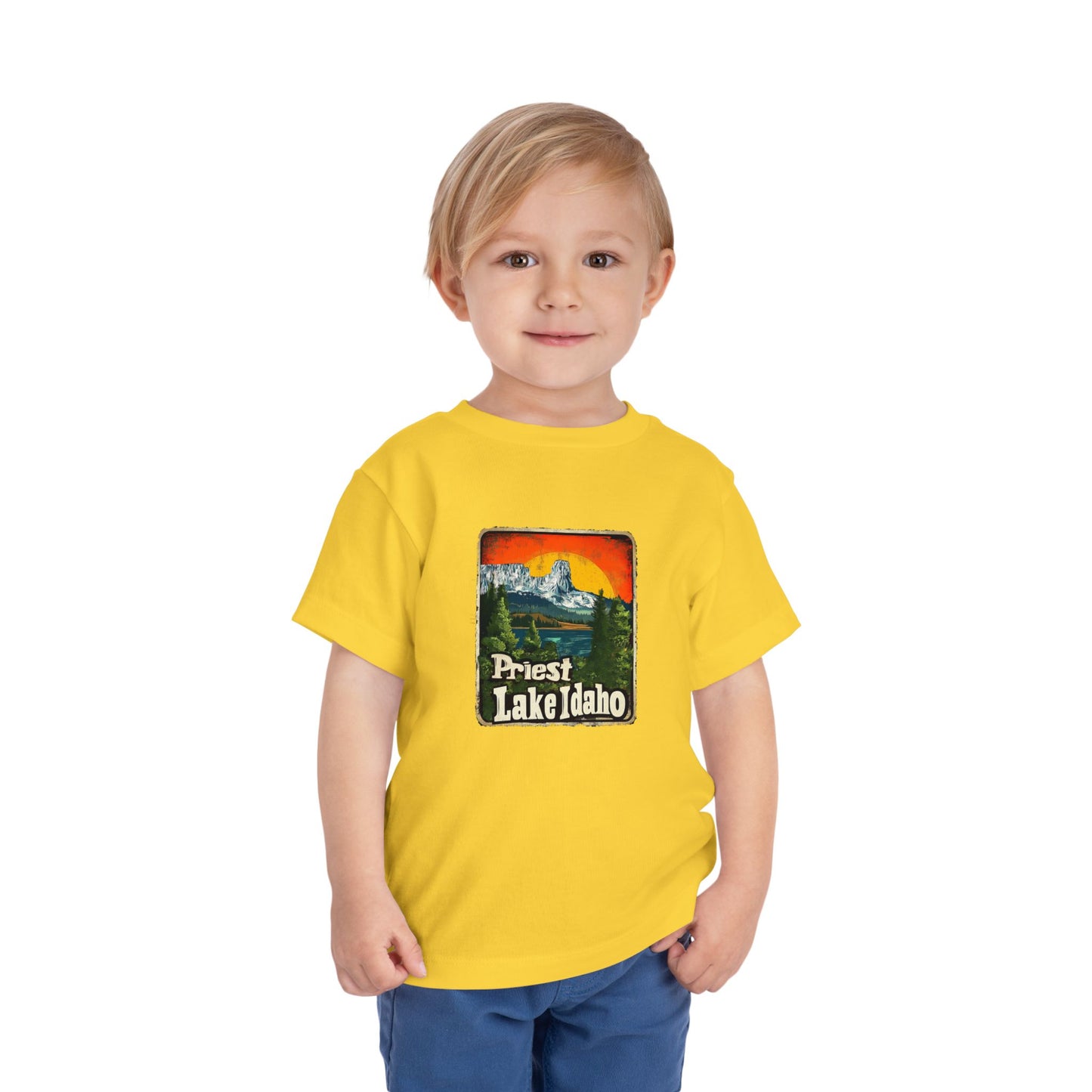 Priest Lake Iconic Chimney Rock Toddler Short Sleeve Tee