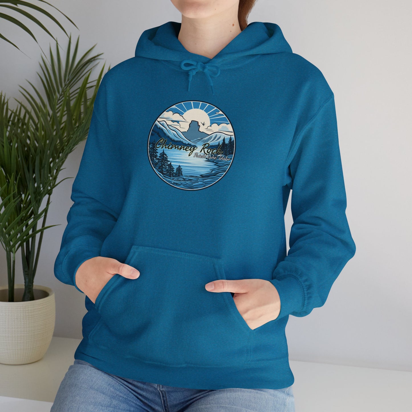 Blue Chimney Rock Hoodie