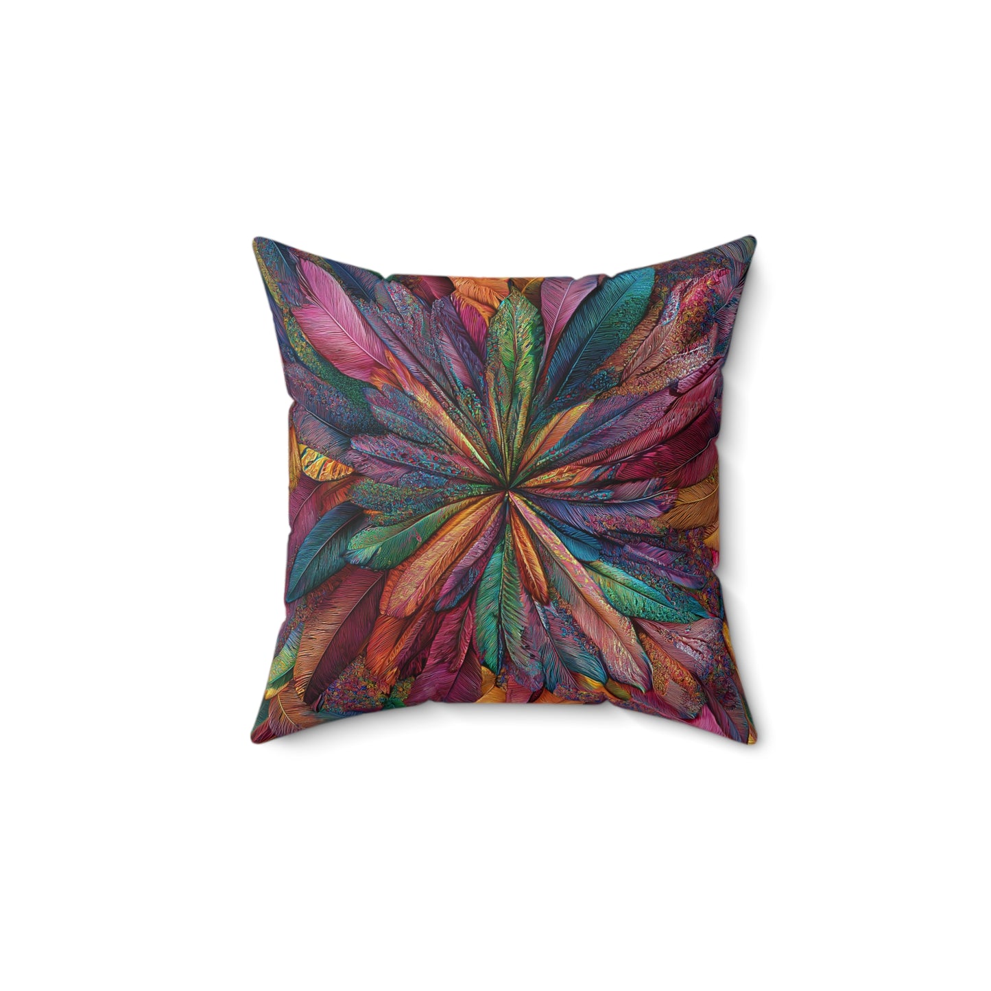 Hummingbird Feather Polyester Pillow