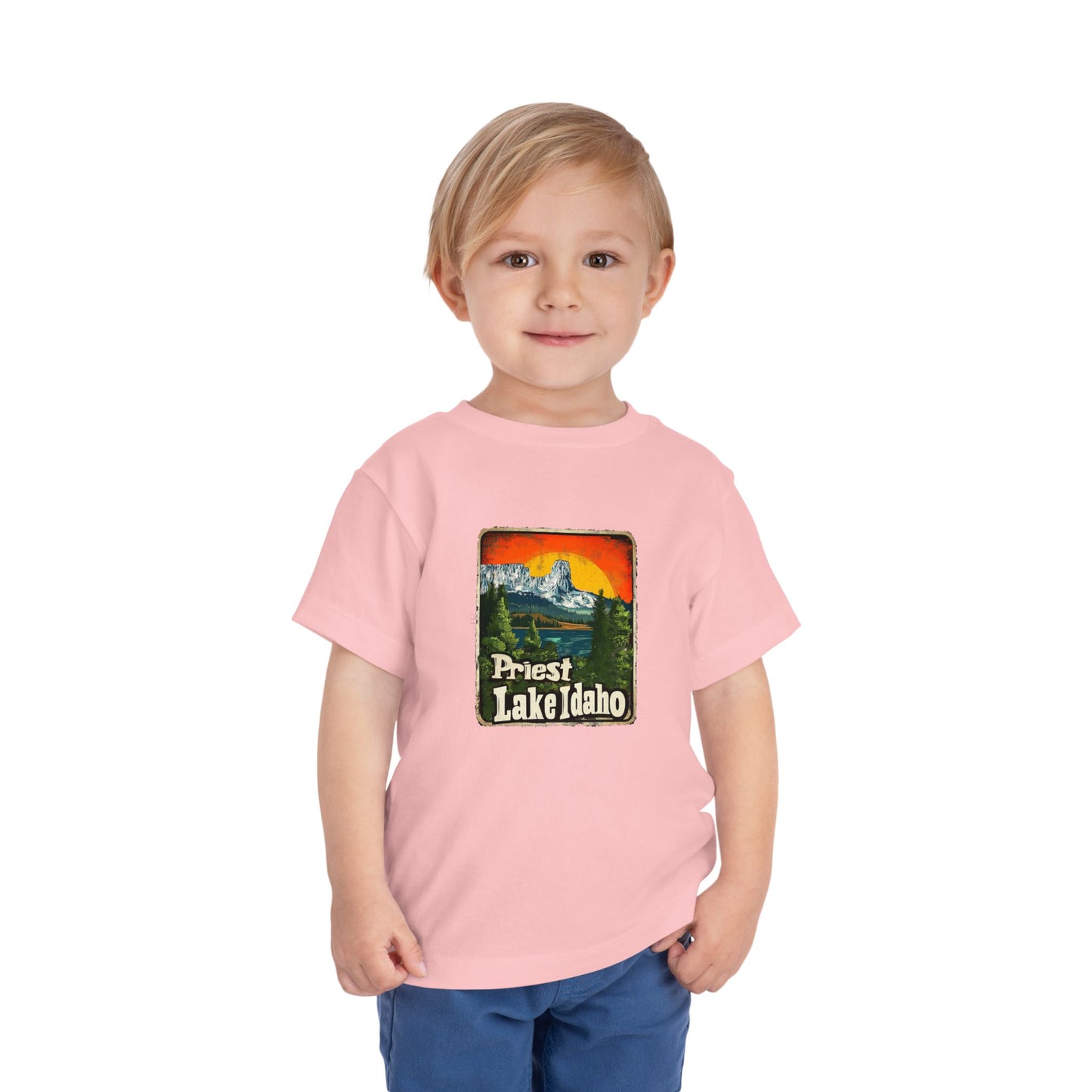 Priest Lake Iconic Chimney Rock Toddler Short Sleeve Tee
