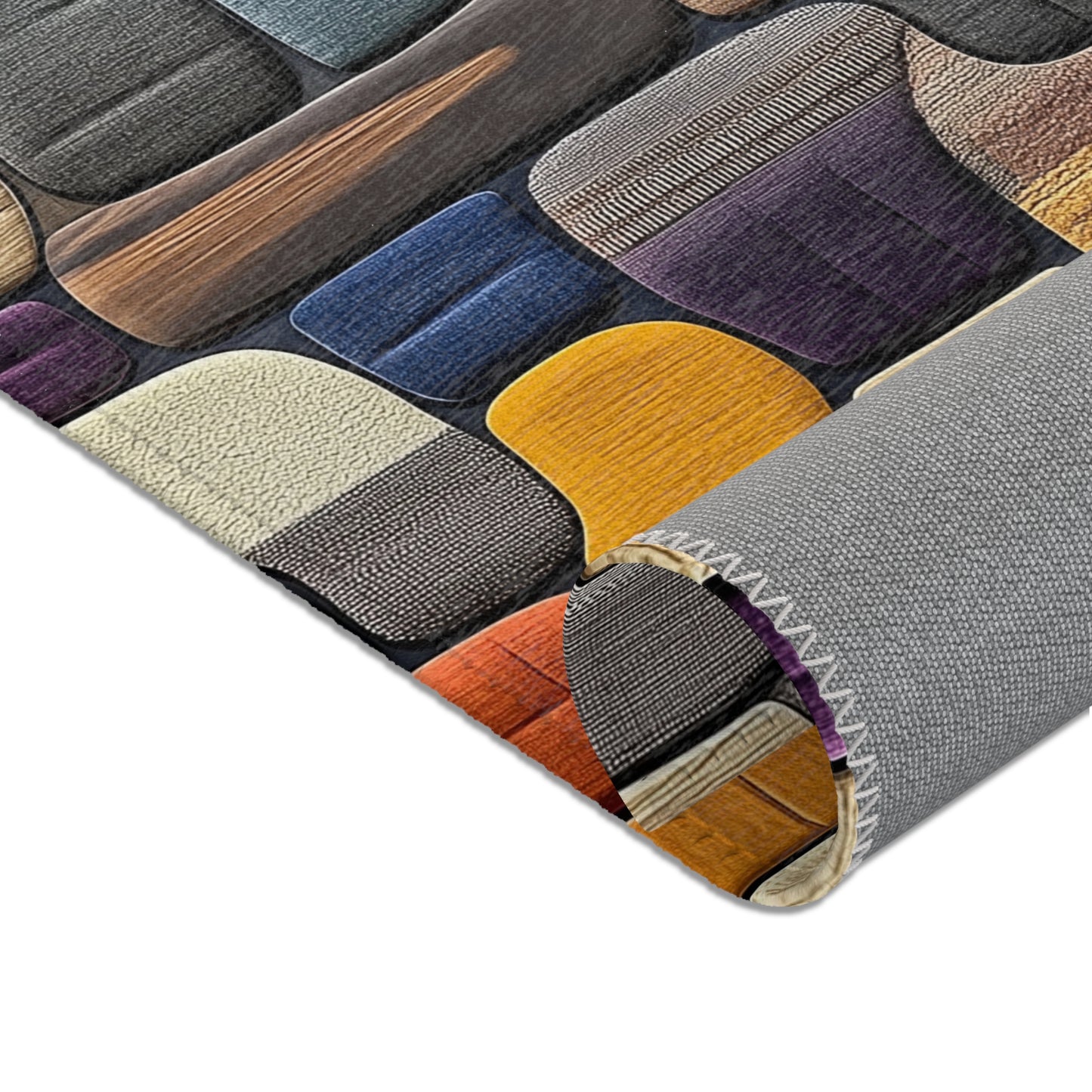 Colorful Mid-Century Area Rug - Modern Home Decor