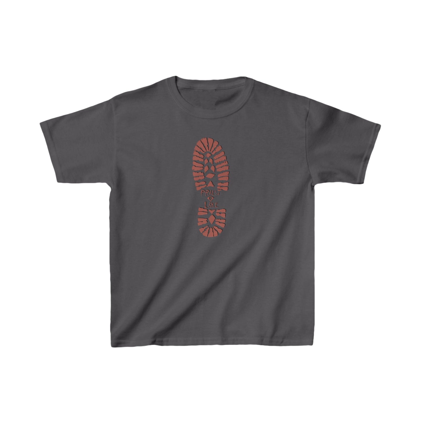 Priest Lake Boot Print Kids Heavy Cotton™ Tee