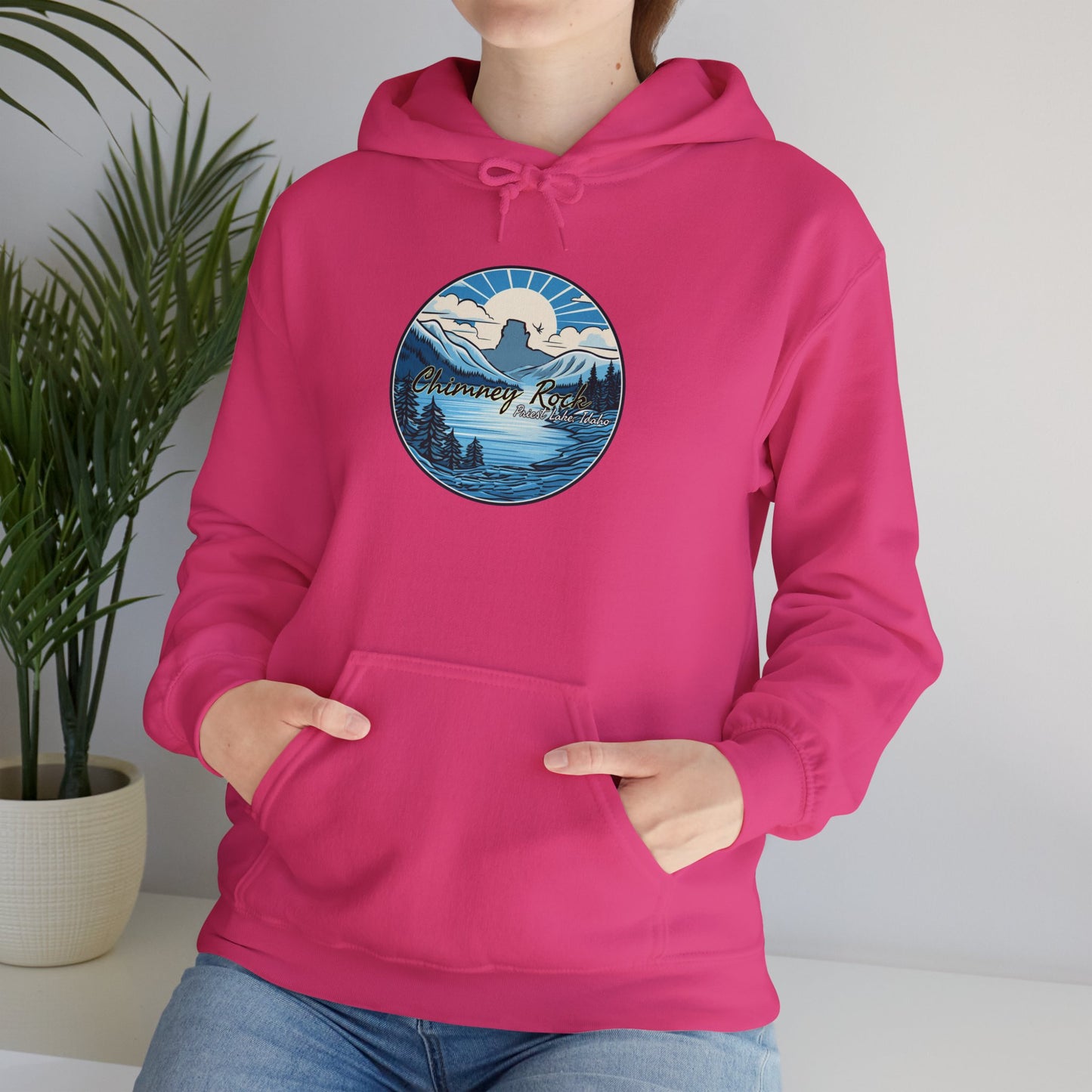 Blue Chimney Rock Hoodie