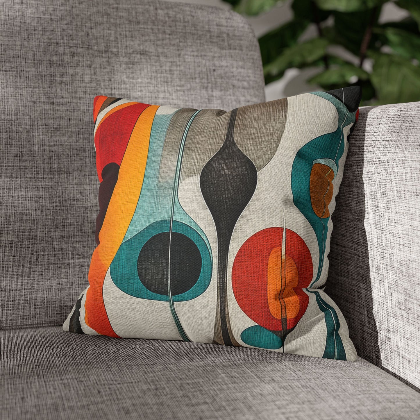 Mid-Century Dreams - Square Polyester Pillowcase