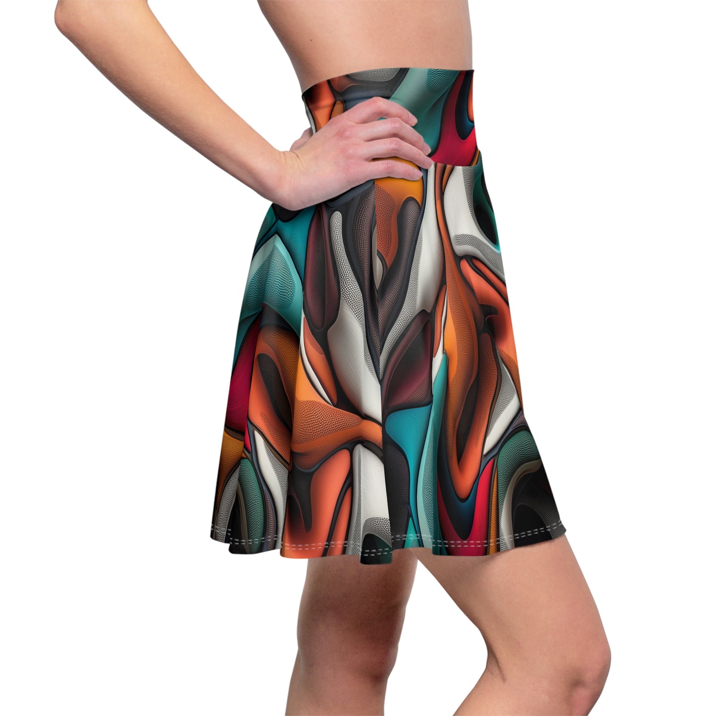 Fluid Spectrum Skater Skirt