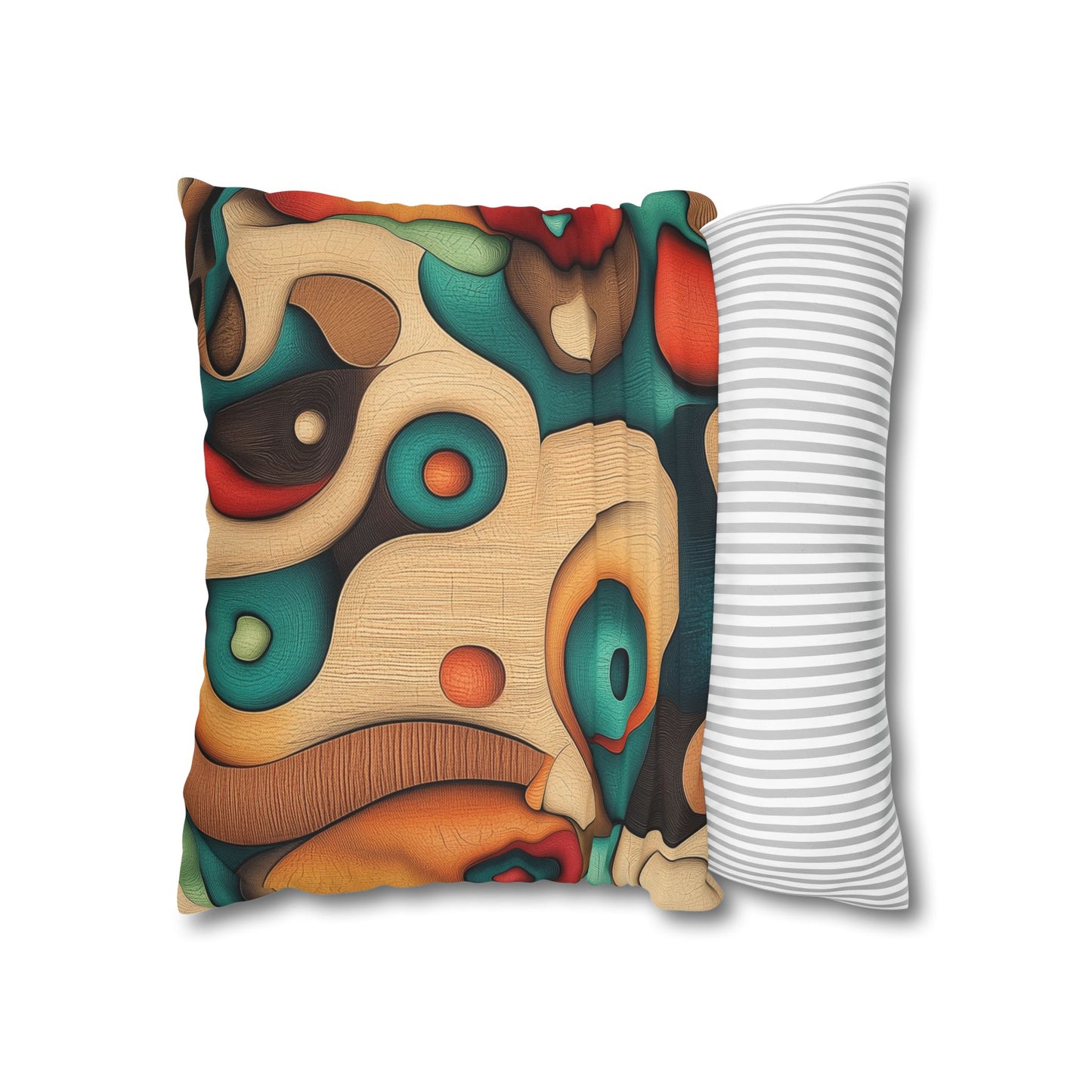 Organic Fusion - Square Polyester Pillowcase
