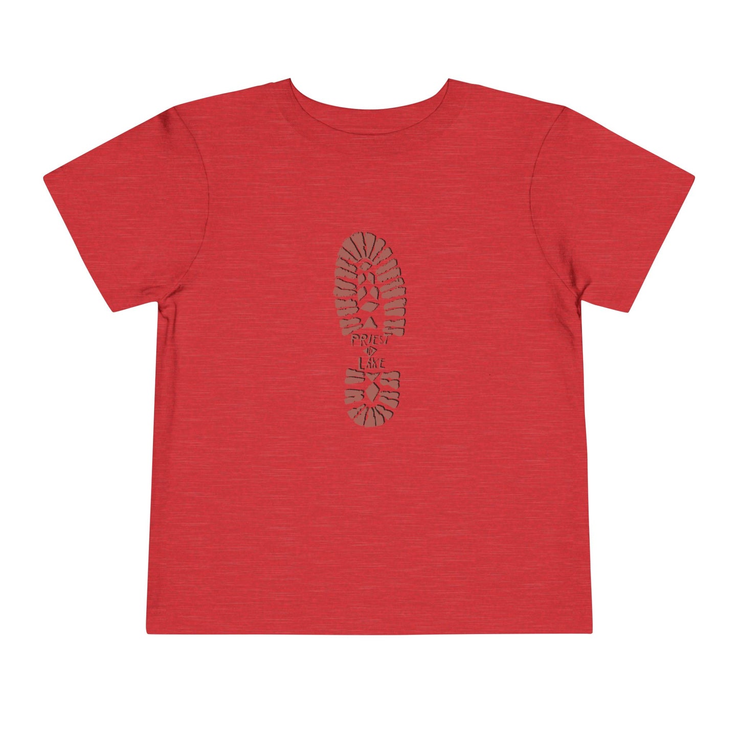 Priest Lake Boot Print Toddler Short Sleeve Tee