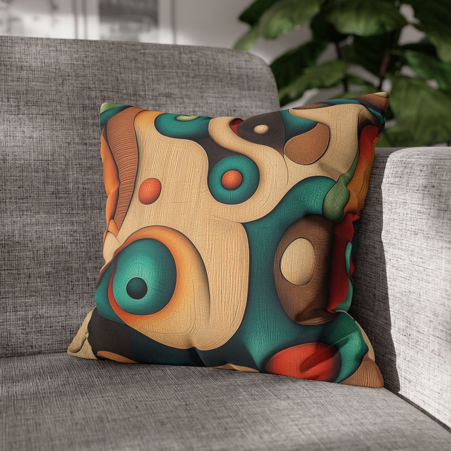 Organic Fusion - Square Polyester Pillowcase