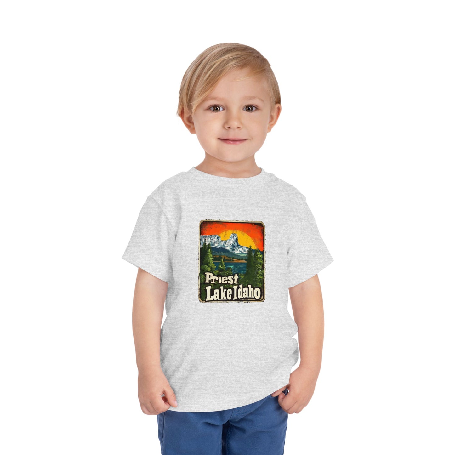 Priest Lake Iconic Chimney Rock Toddler Short Sleeve Tee