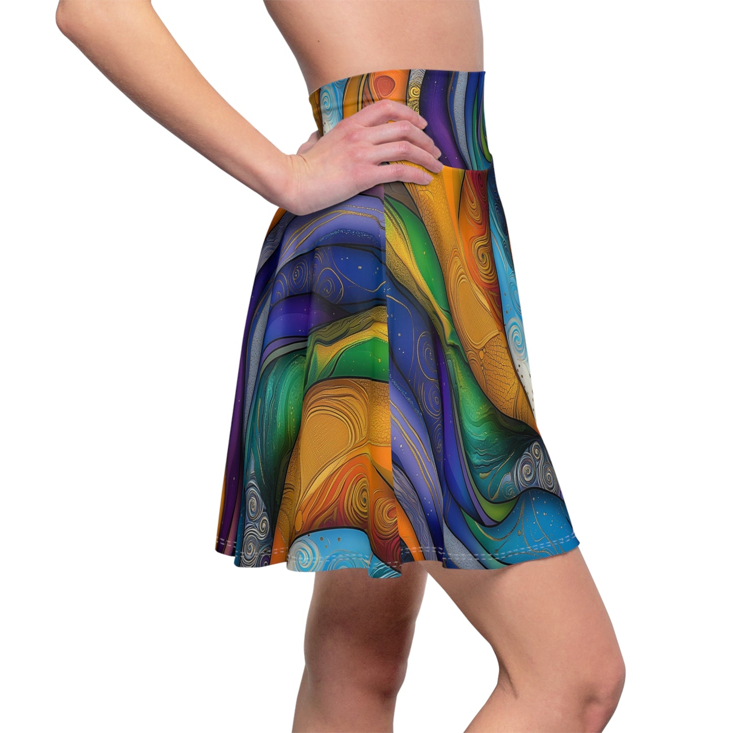 Undulating Dreams Skater Skirt