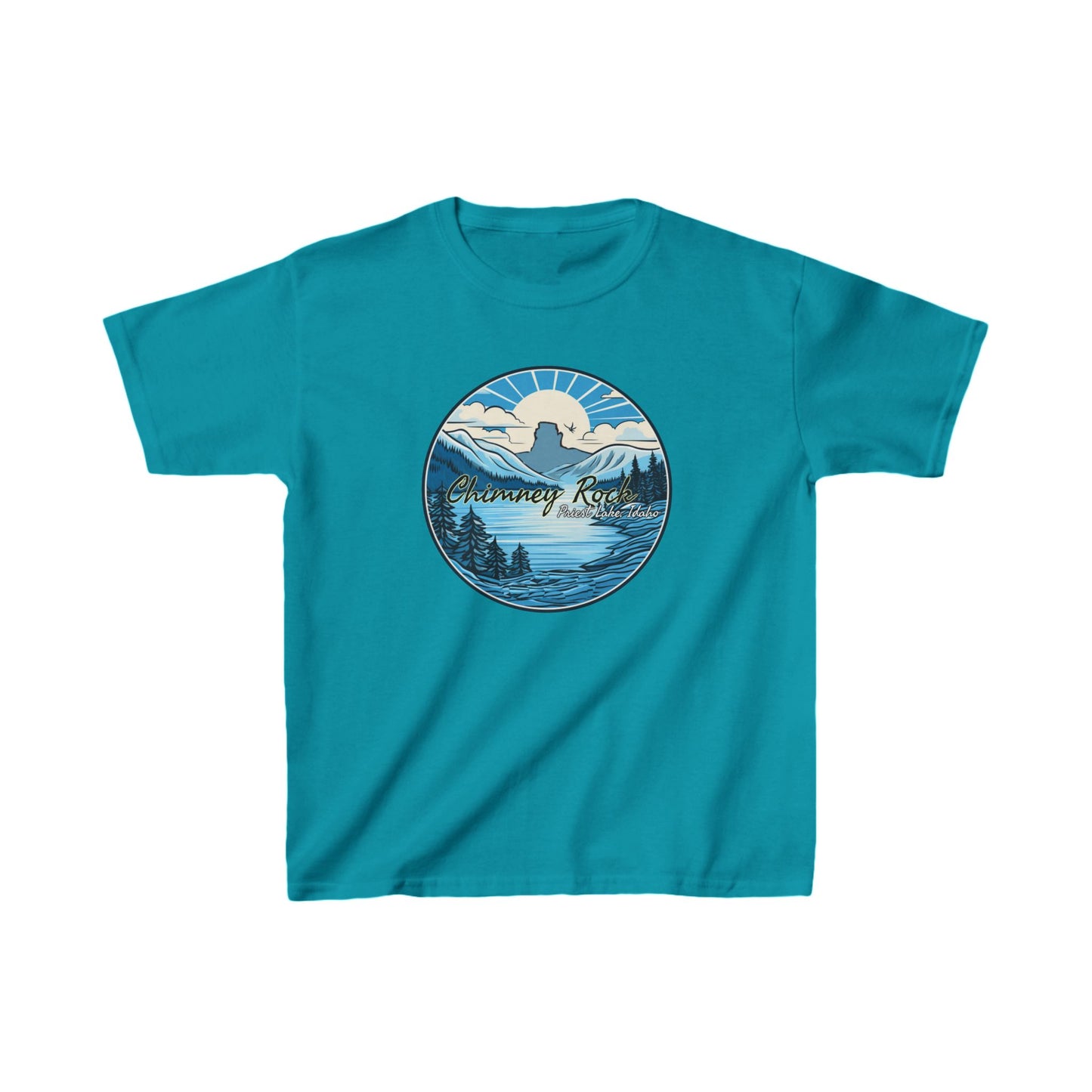 Blue Chimney Rock Kids Heavy Cotton™ Tee