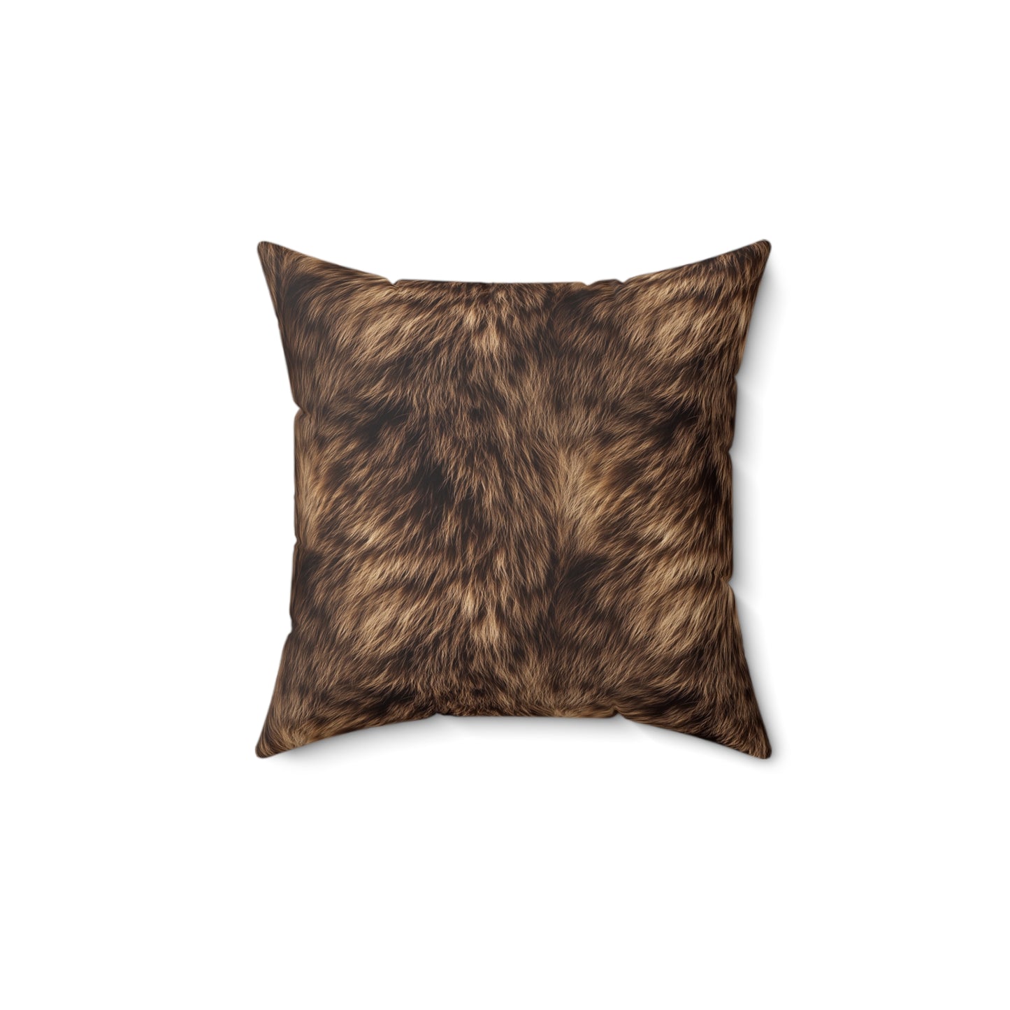 Grizzly Fur Polyester Pillow