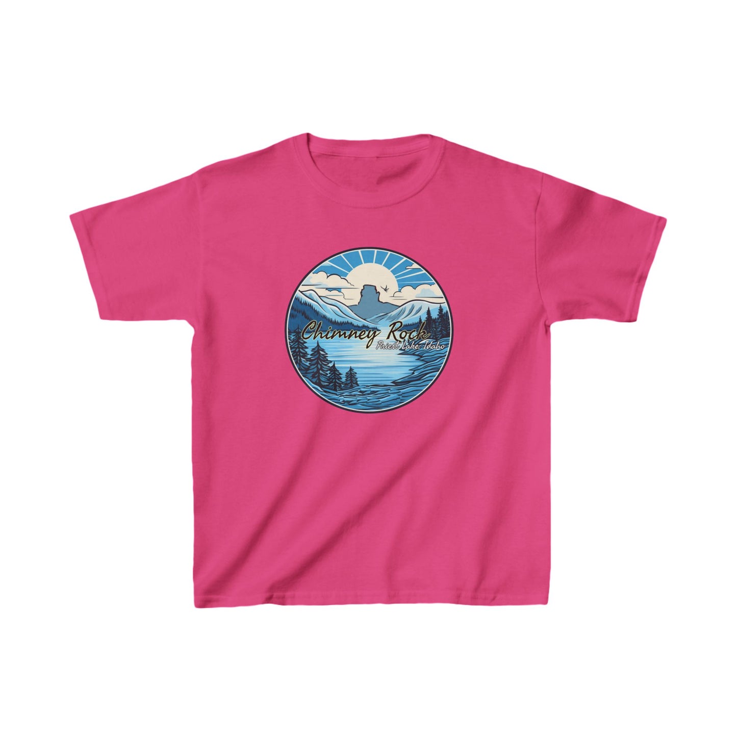 Blue Chimney Rock Kids Heavy Cotton™ Tee