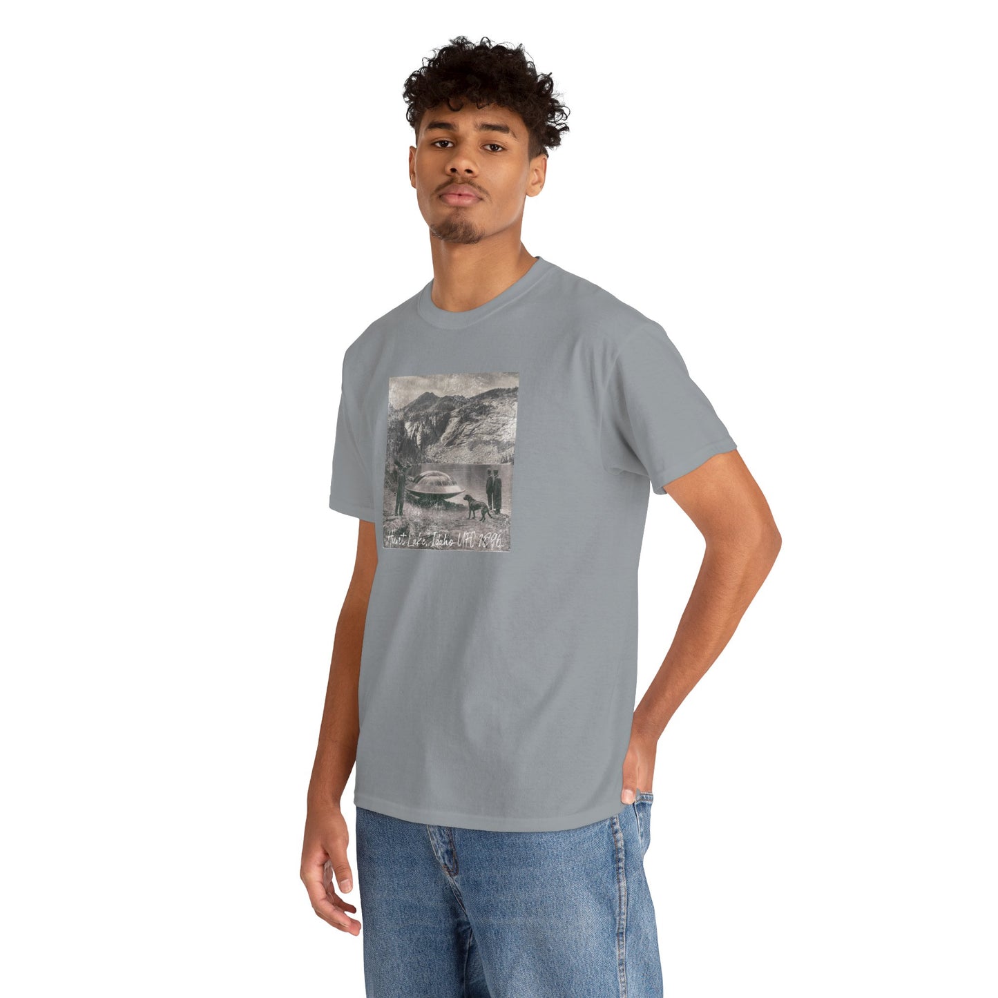 1896 Hunt Lake UFO Photo Print Tee
