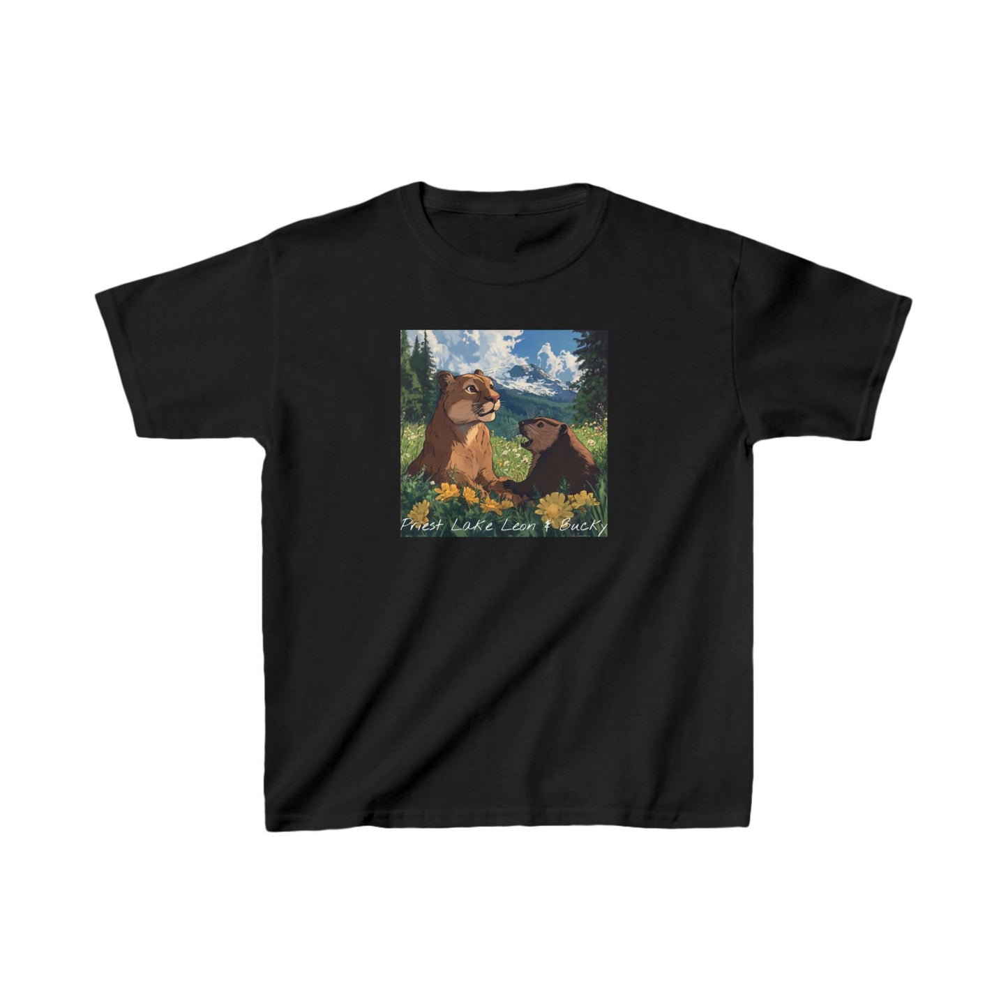 Priest Lake Leon and Bucky Kids T-shirt
