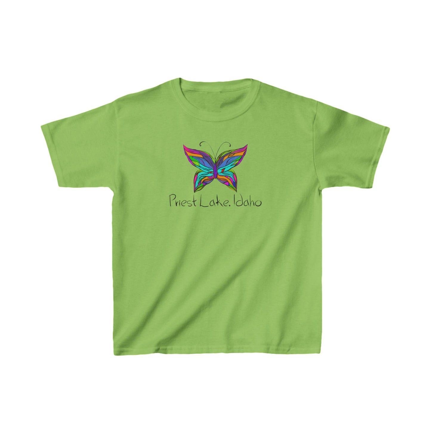 Priest Lake Butterfly Kids T-shirt